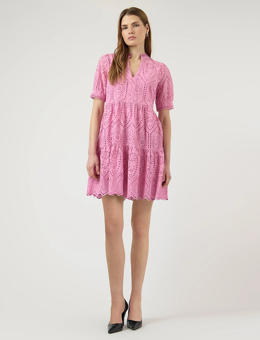 YAS - YASHOLI SS DRESS S. NOOS - konfirmation - moonlite mauve - 0
