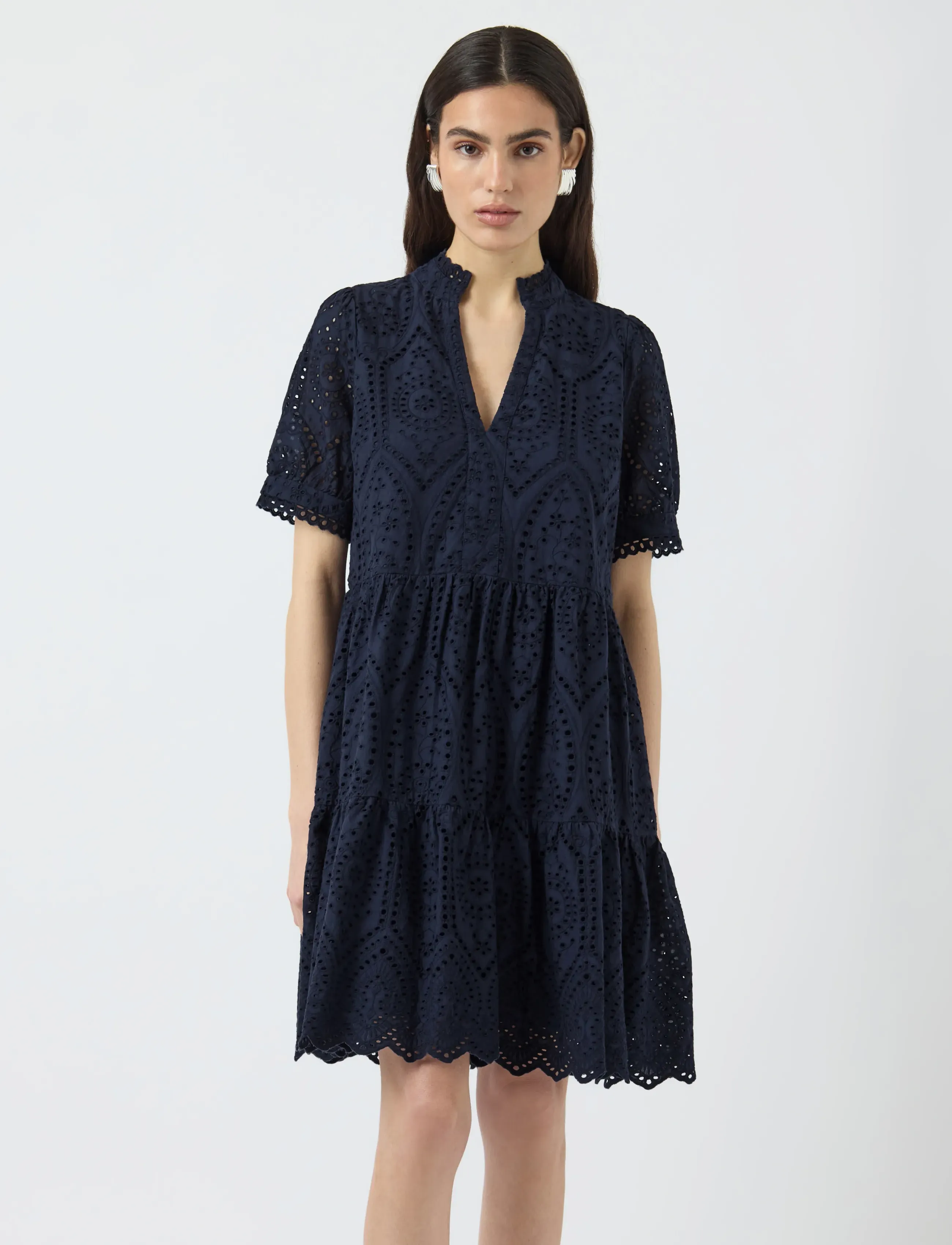 YAS HOLI SS DRESS - Kläder - NAVY BLAZER / navy