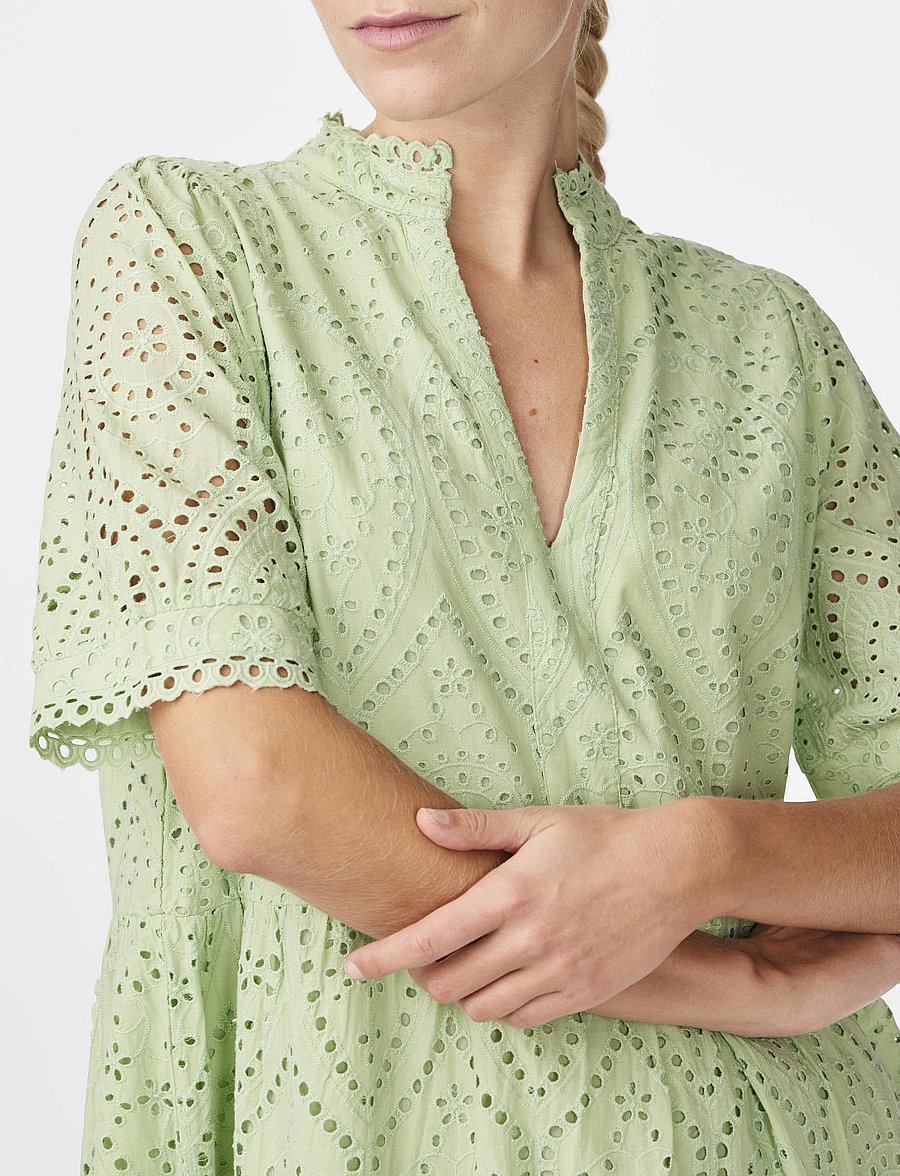YAS - YASHOLI SS DRESS S. NOOS - konfirmation - quiet green - 4