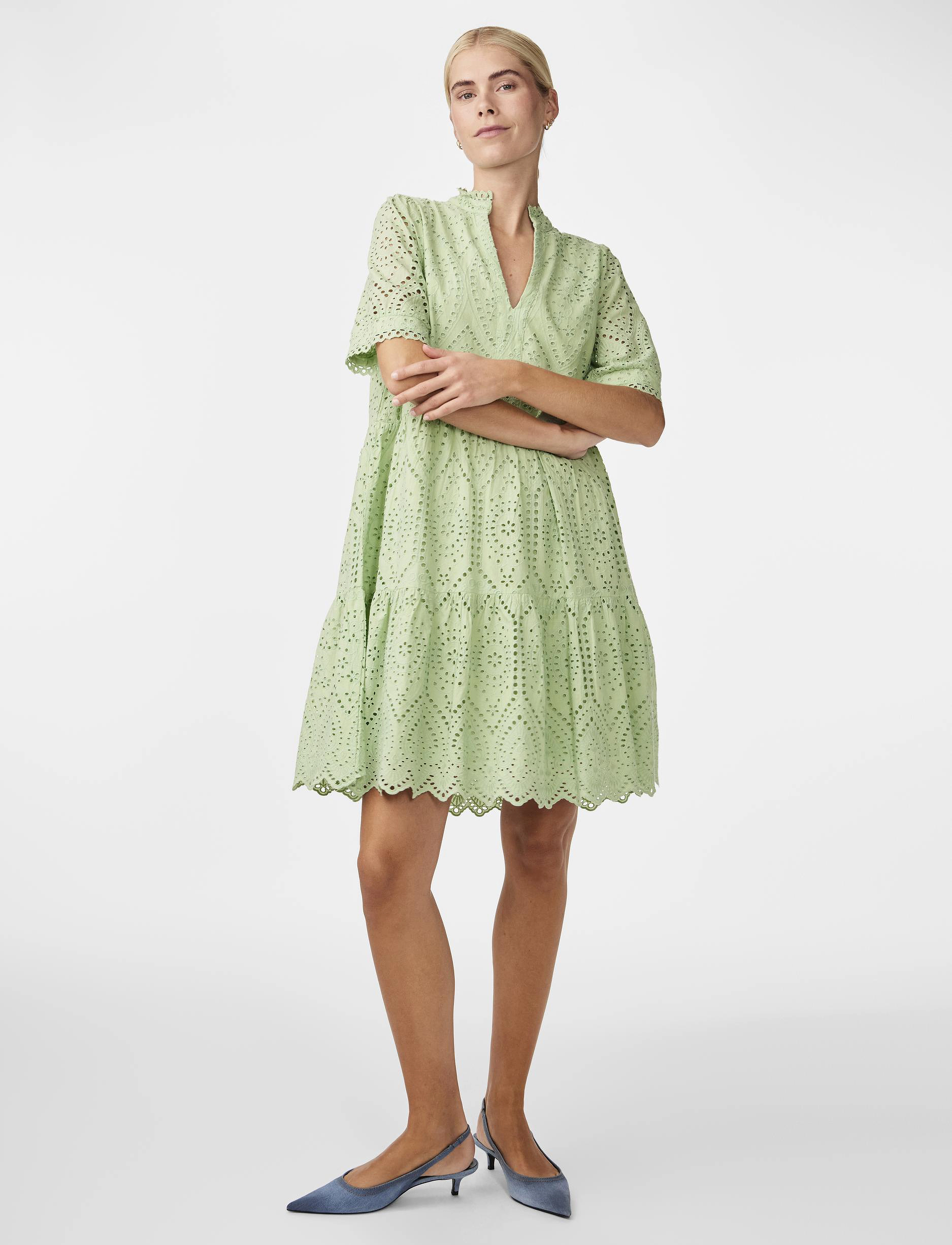 YAS - YASHOLI SS DRESS S. NOOS - konfirmation - quiet green - 5
