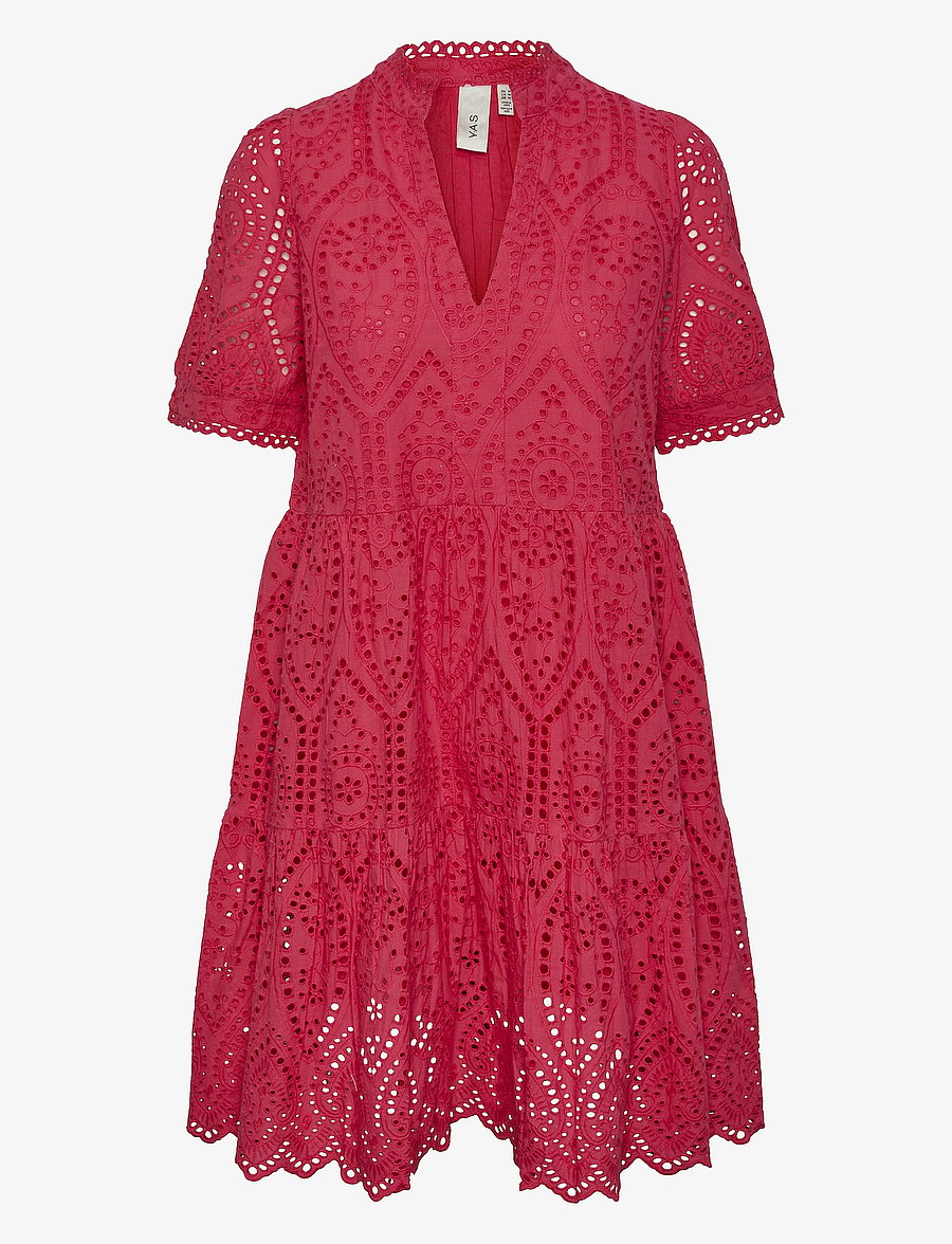 YAS - YASHOLI SS DRESS S. NOOS - konfirmation - raspberry sorbet - 1
