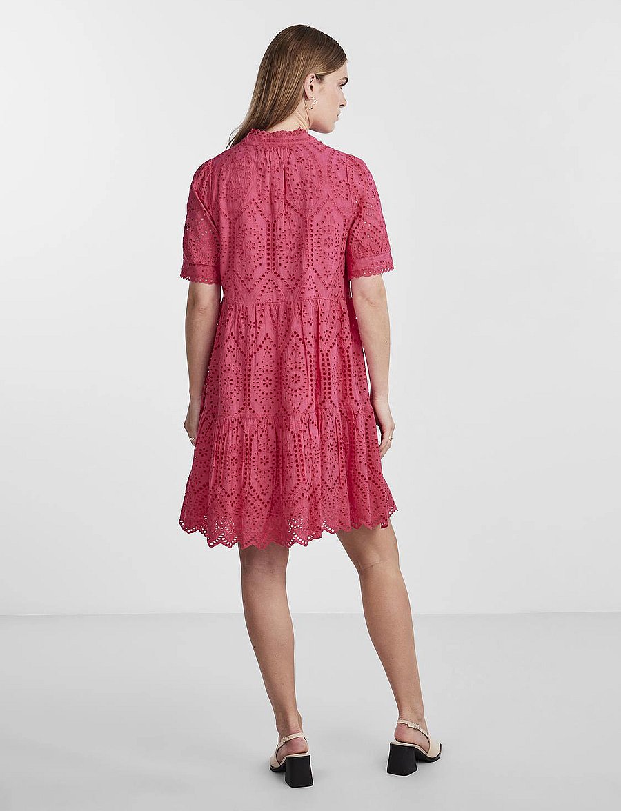 YAS - YASHOLI SS DRESS S. NOOS - konfirmation - raspberry sorbet - 3