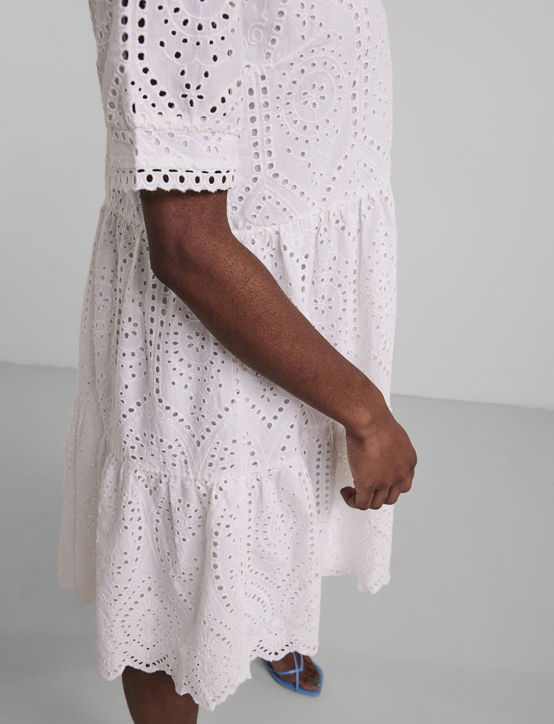 YAS - HOLI SS DRESS - sutvirtinimas - star white - 3