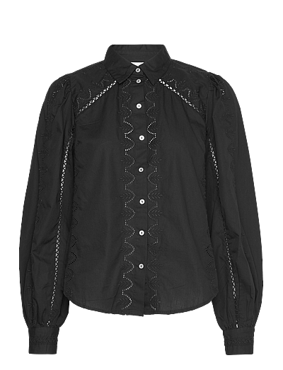 YAS YASKENORA LS SHIRT S. NOOS - Blusen & Hemden - BLACK / black
