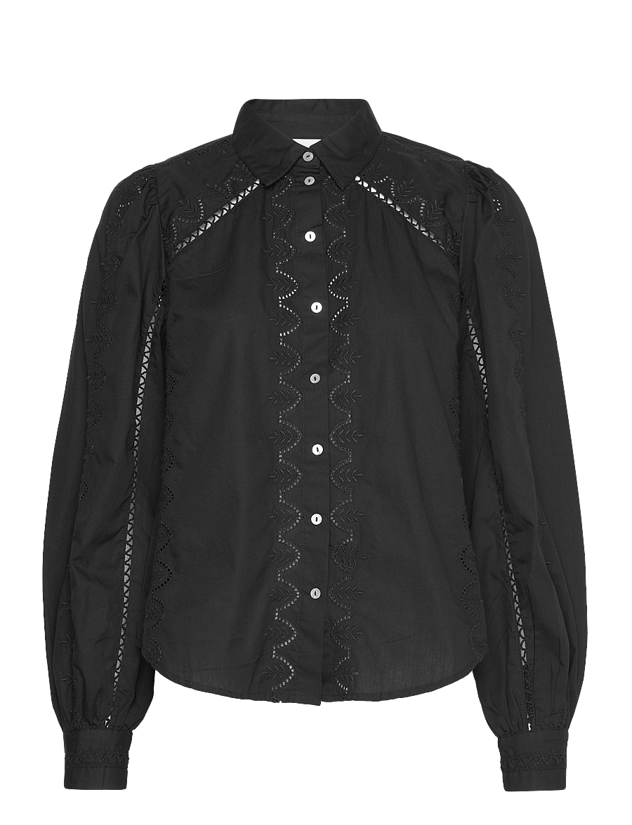 YAS - YASKENORA LS SHIRT S. NOOS - langærmede skjorter - black - 1