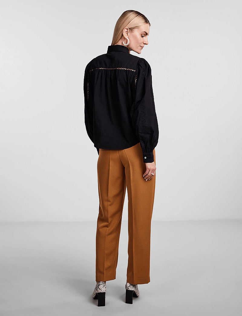 YAS - YASKENORA LS SHIRT S. NOOS - langärmlige hemden - black - 3