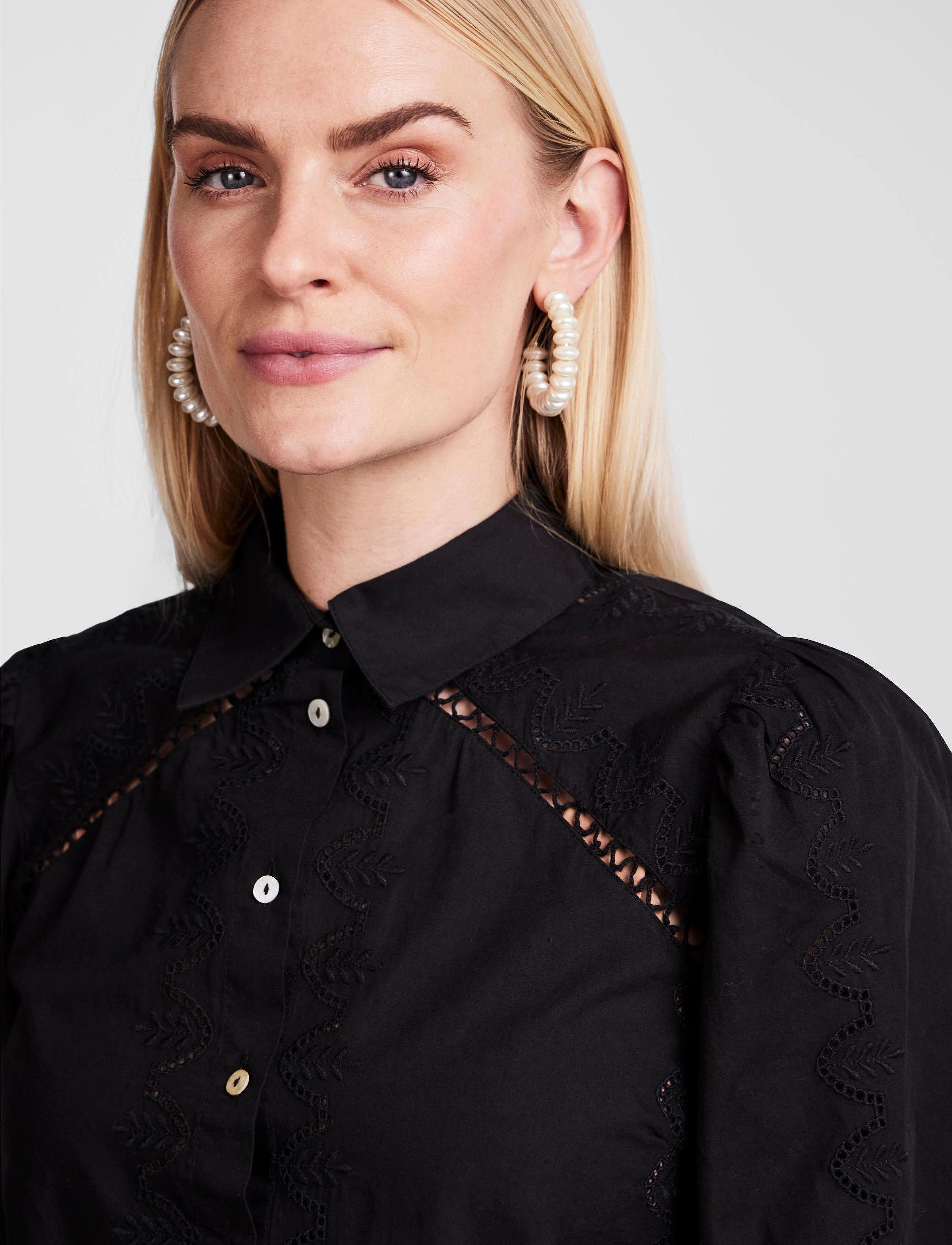 YAS - YASKENORA LS SHIRT S. NOOS - langærmede skjorter - black - 5