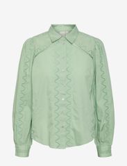 YAS - YASKENORA LS SHIRT S. NOOS - long-sleeved shirts - quiet green - 0
