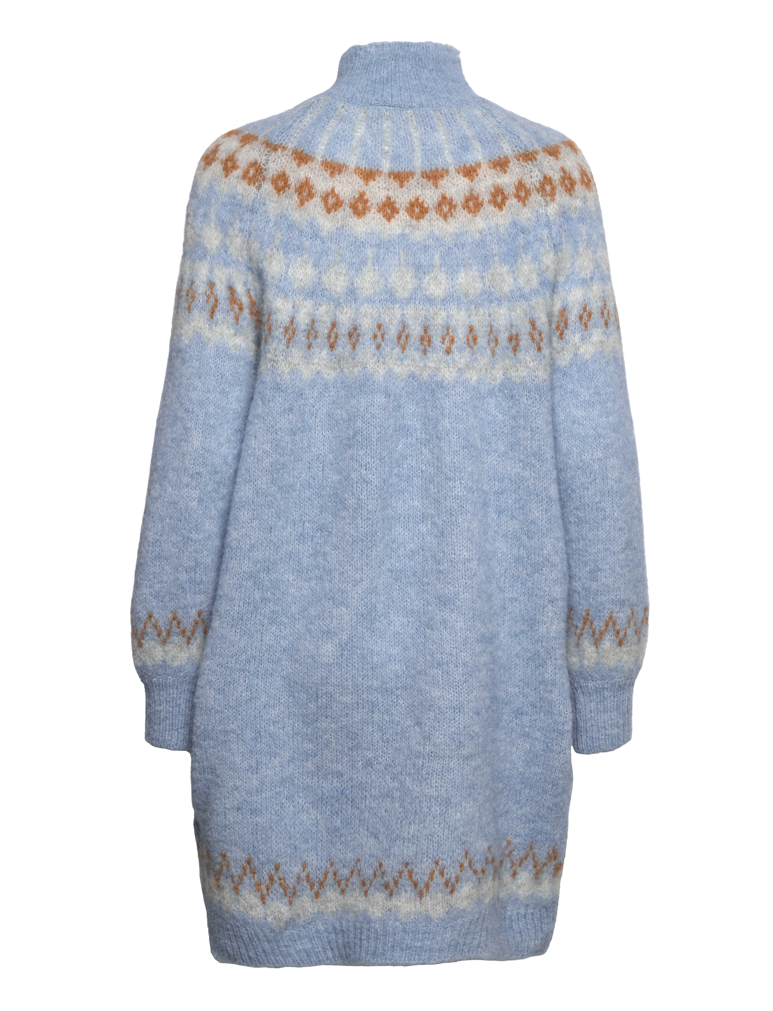 YAS - YASISTA LS KNIT DRESS S. - ashley blue - 1