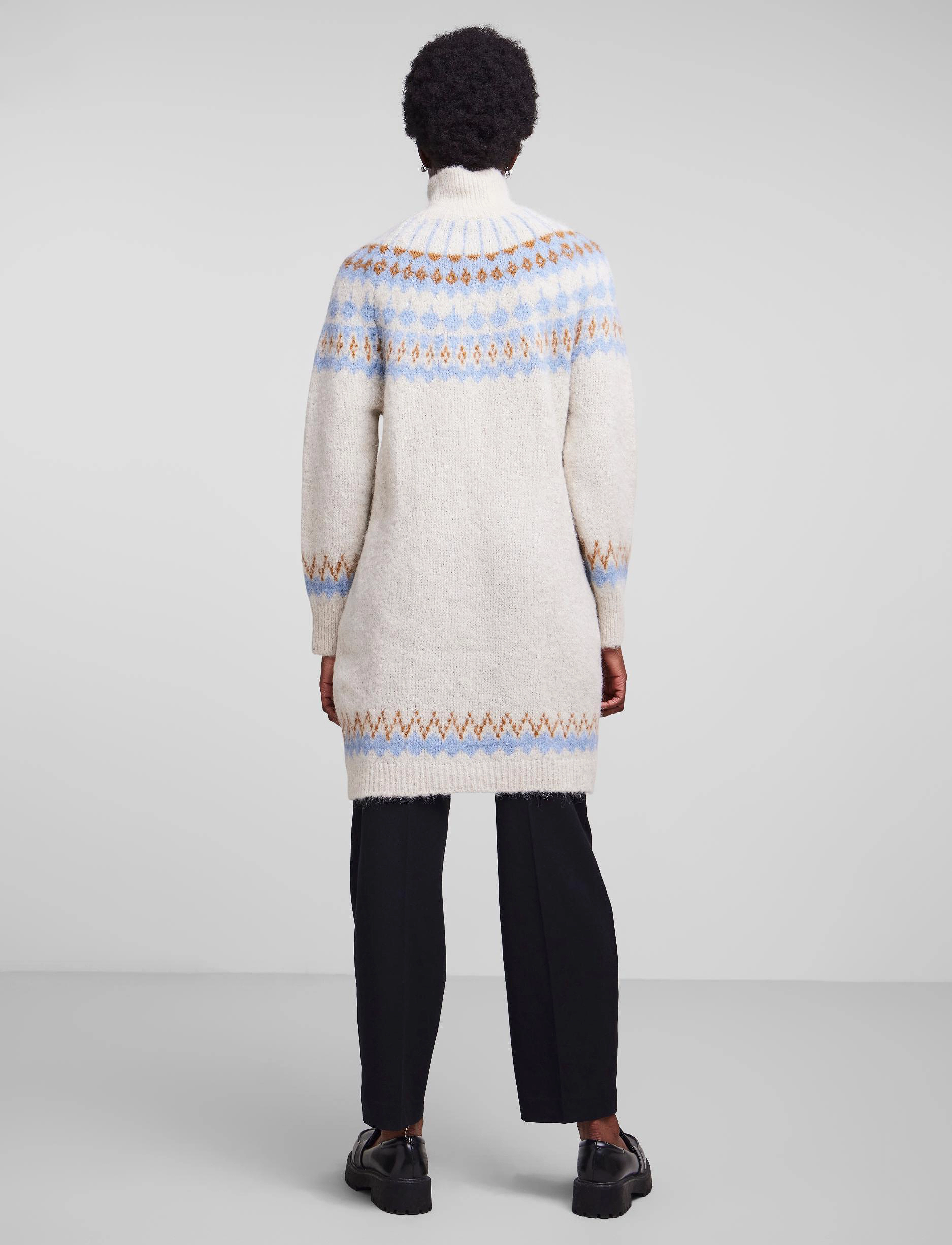 YAS - YASISTA LS KNIT DRESS S. - moonstruck - 3