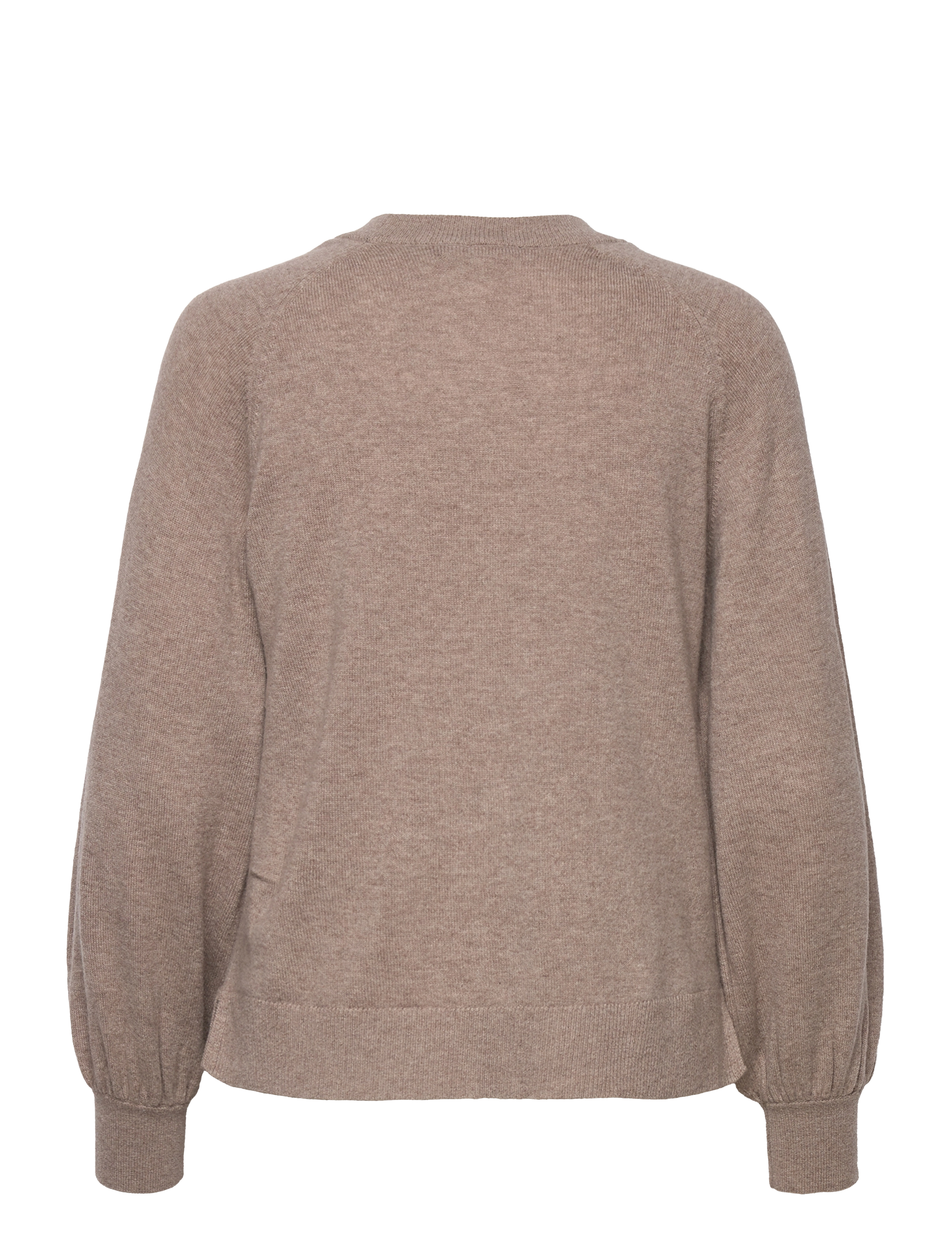 YAS - YASHUG CASHMERE MIX KNIT PULLOVER - fungi - 1