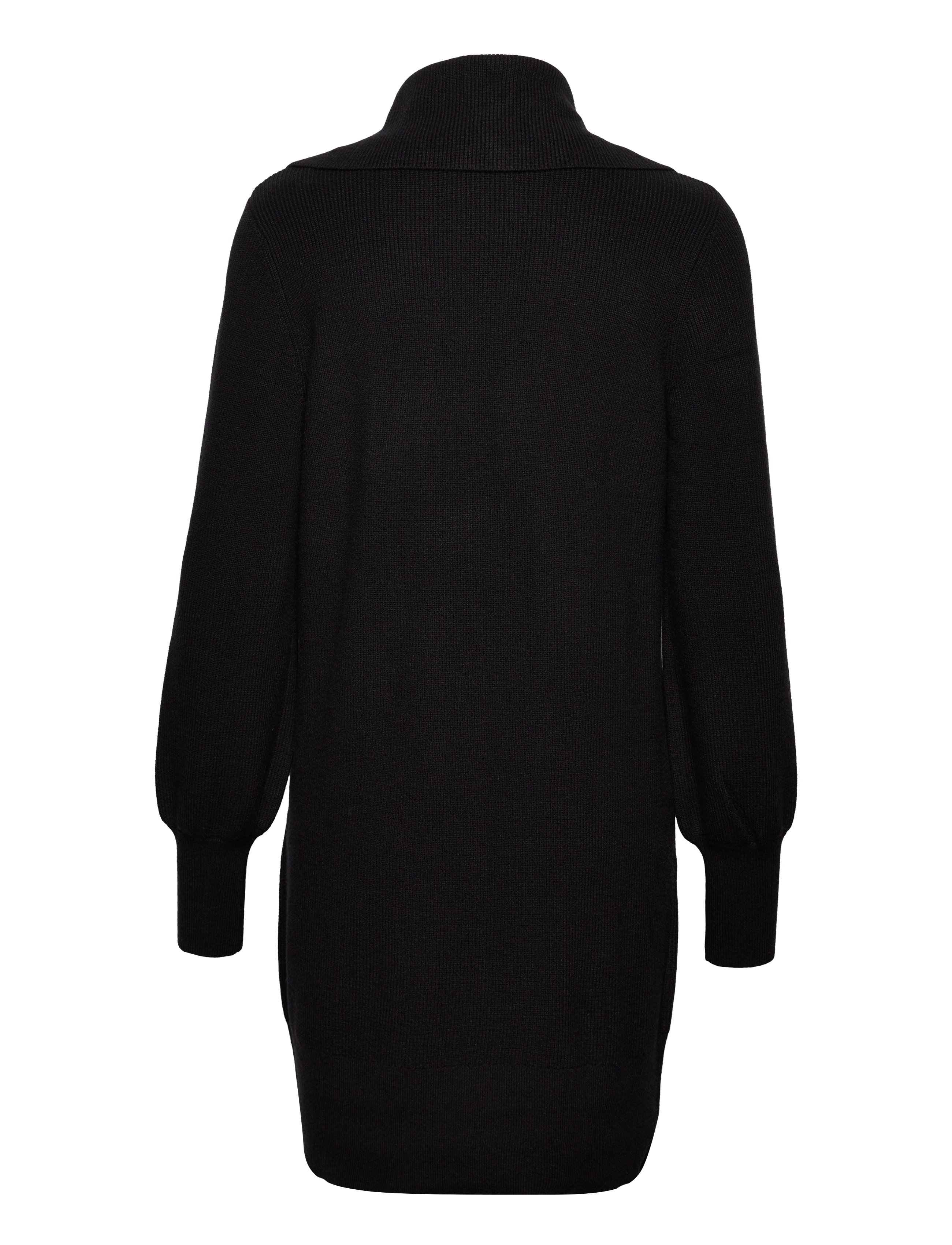 YAS - YASDALMA LS ZIP KNIT DRESS S. - black - 1