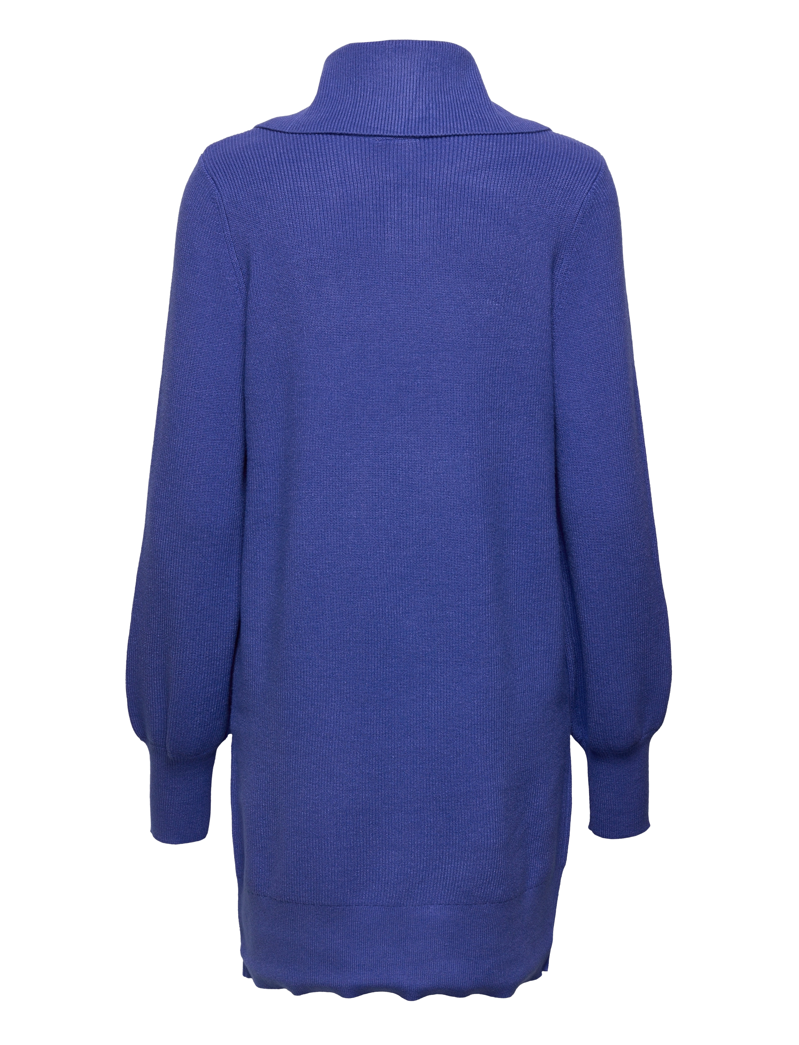YAS - YASDALMA LS ZIP KNIT DRESS S. - dazzling blue - 1