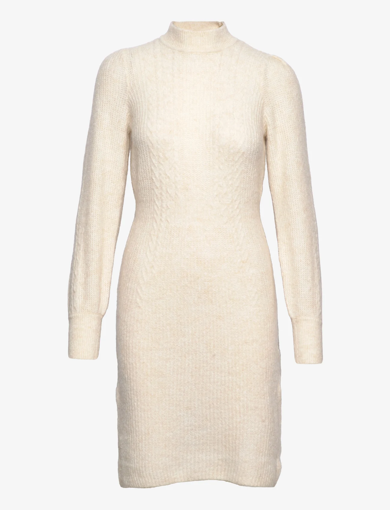 YAS - YASSALUM LS KNIT DRESS S. - knitted dresses - birch - 0
