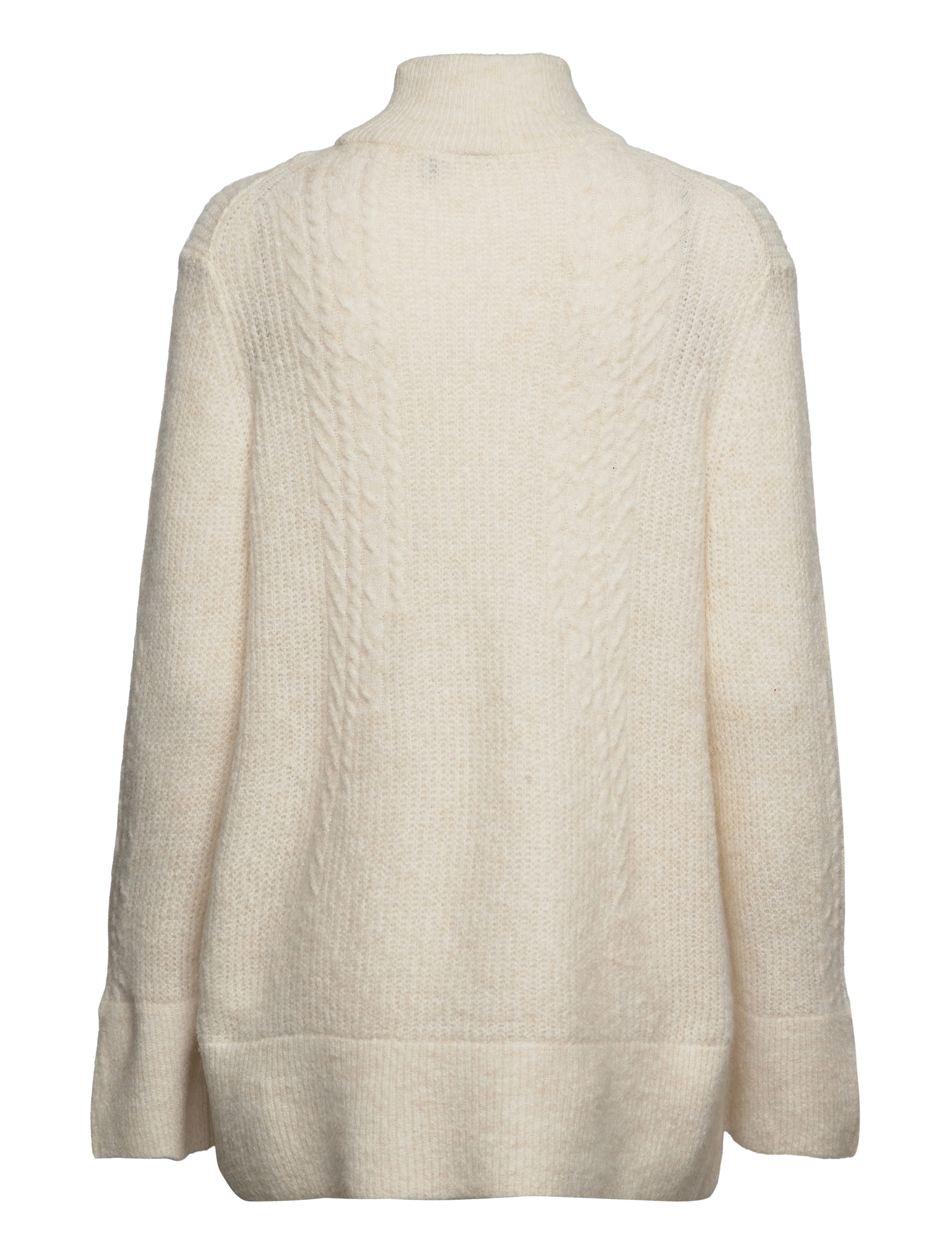 YAS - YASSALUM LS HIGH-NECK PULLOVER SLIT S. - birch - 1