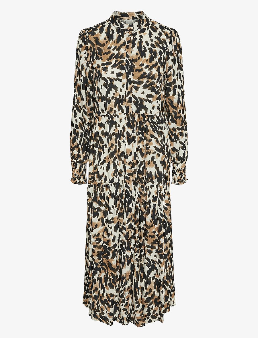 YAS - YASALIRA LS LONG SHIRT DRESS S. NOOS - robes chemises - black - 1