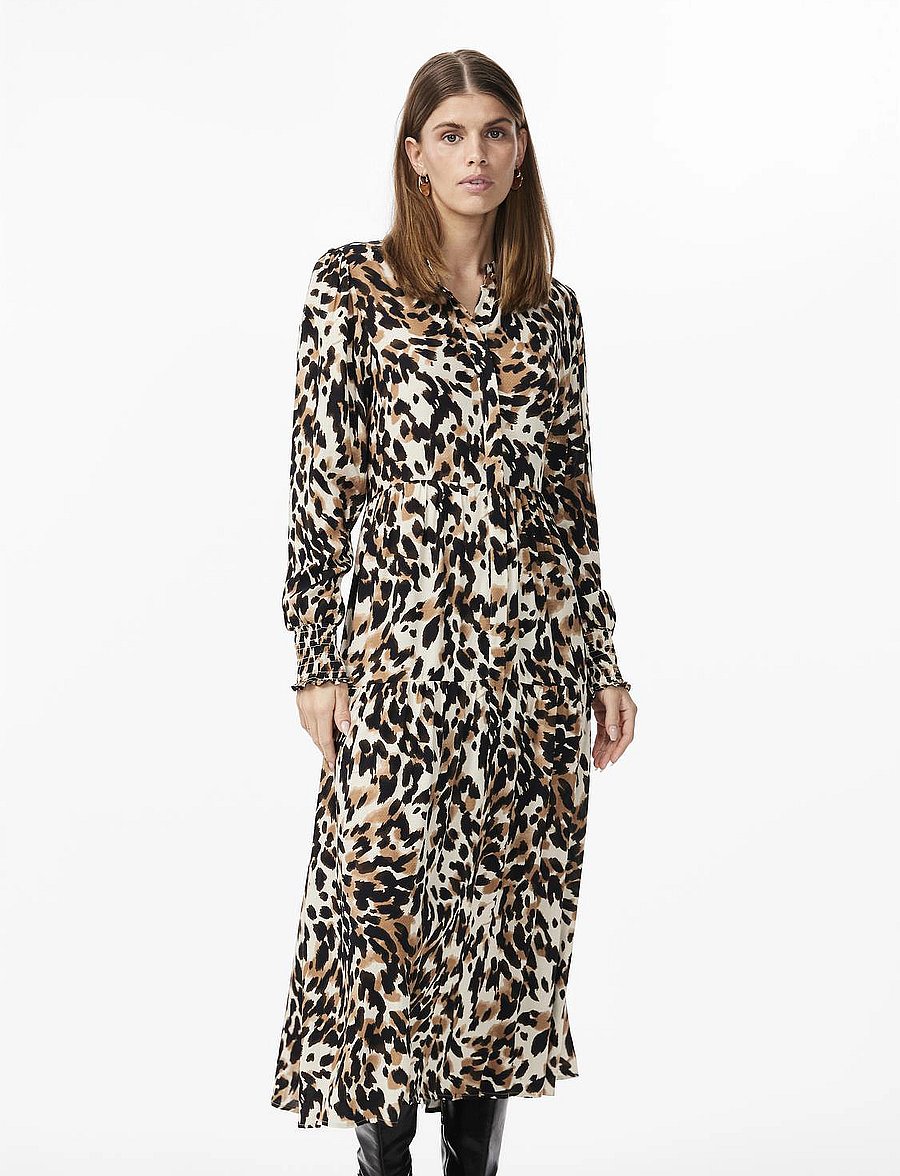 YAS - YASALIRA LS LONG SHIRT DRESS S. NOOS - robes chemises - black - 0