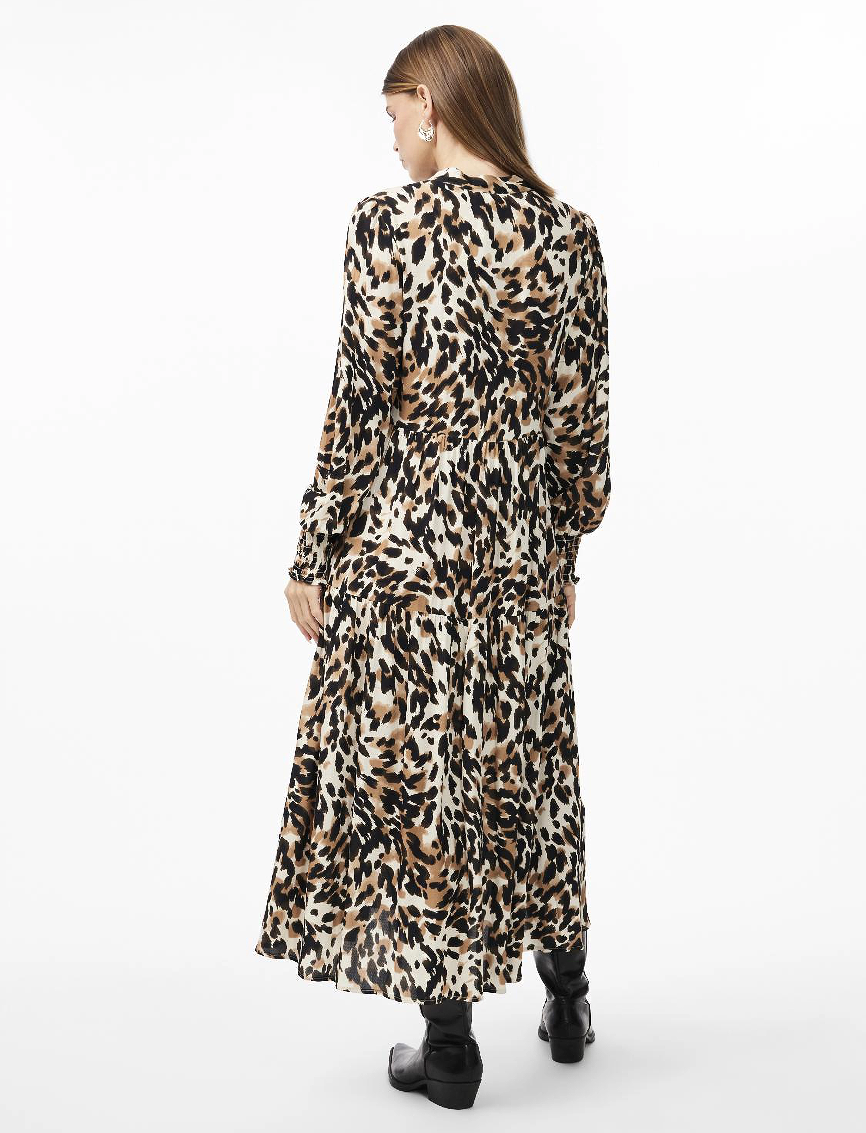 YAS - YASALIRA LS LONG SHIRT DRESS S. NOOS - skjortekjoler - black - 3
