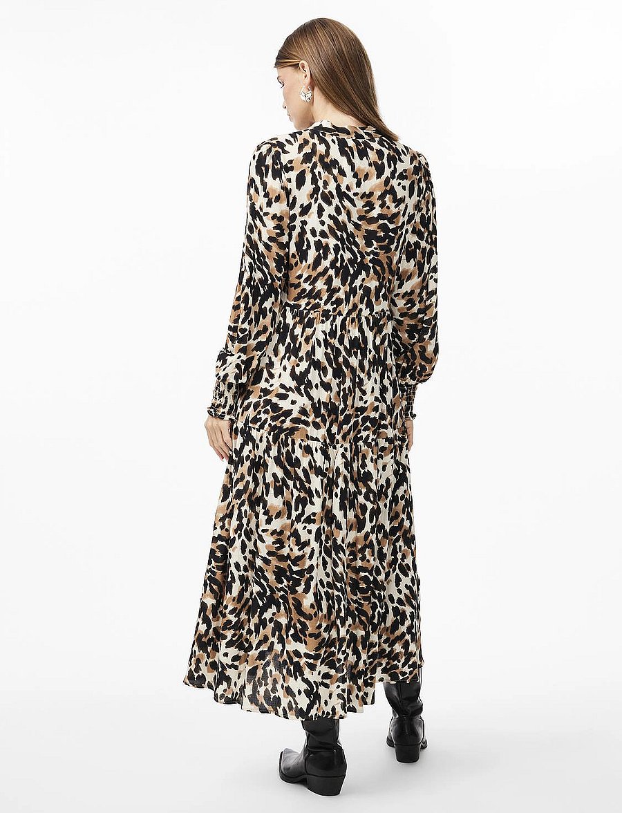 YAS - YASALIRA LS LONG SHIRT DRESS S. NOOS - robes chemises - black - 3