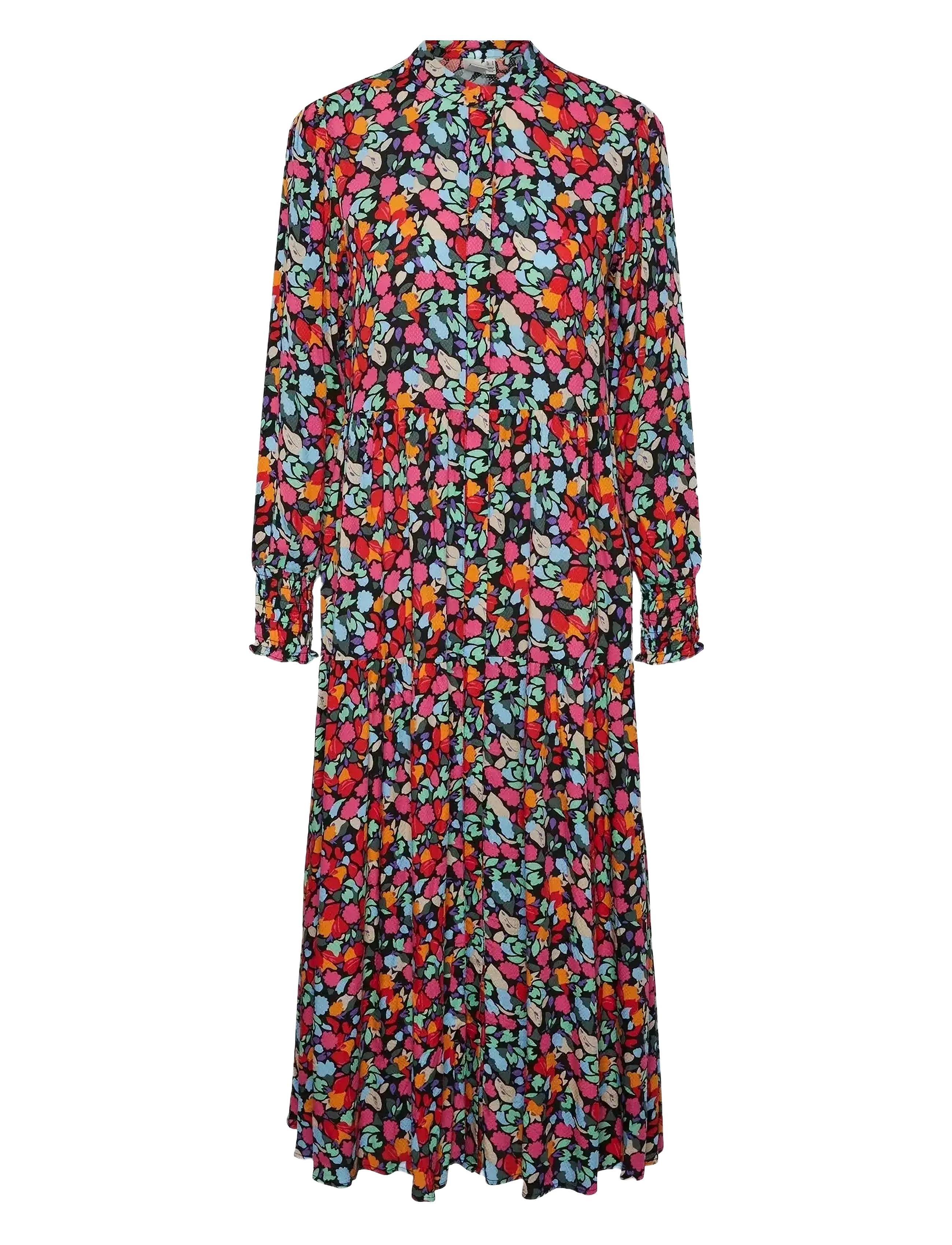 YAS YASALIRA LS LONG SHIRT DRESS S. NOOS - Y.A.S - GARDEN TOPIARY / red