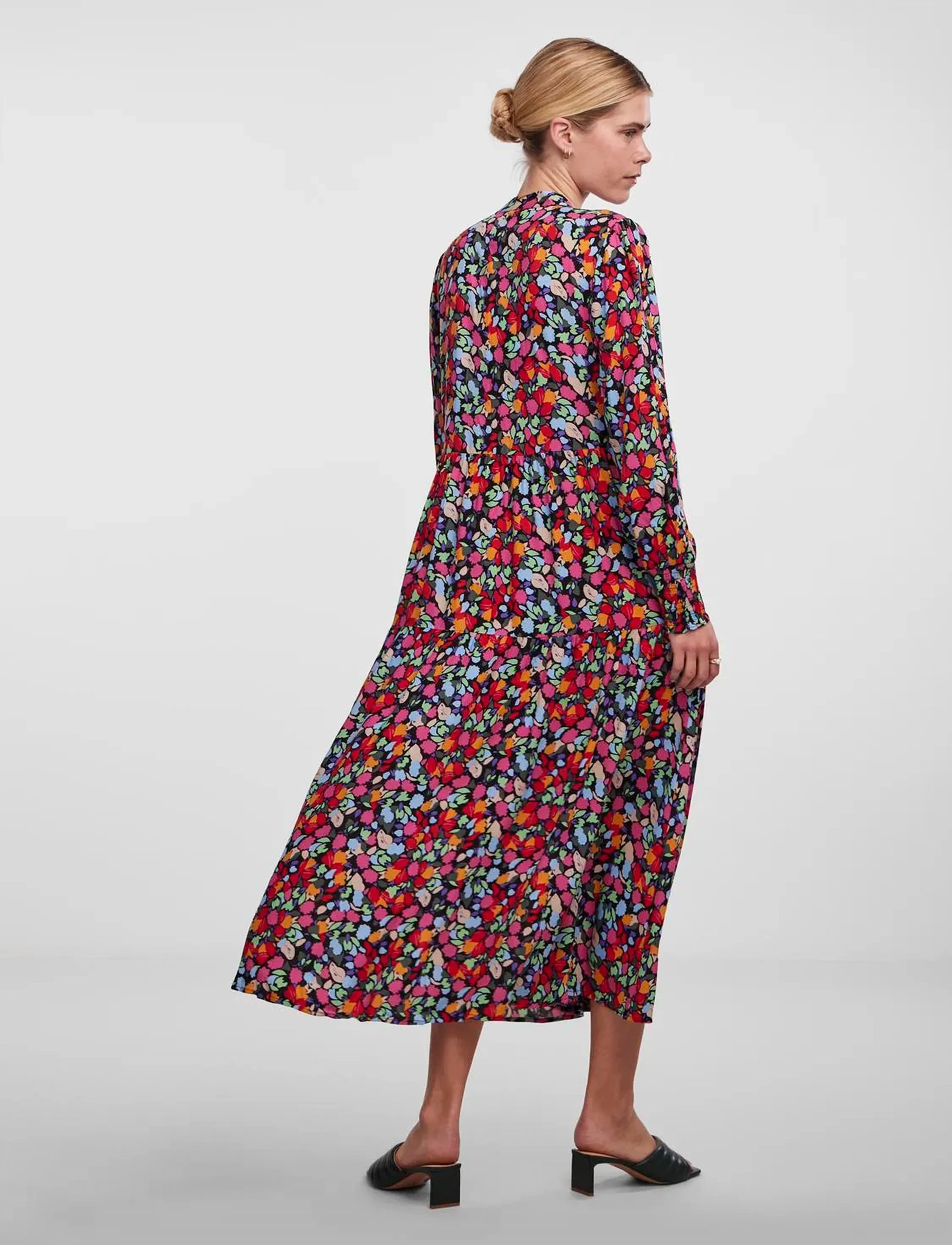 YAS - YASALIRA LS LONG SHIRT DRESS S. NOOS - hemdkleider - garden topiary - 3