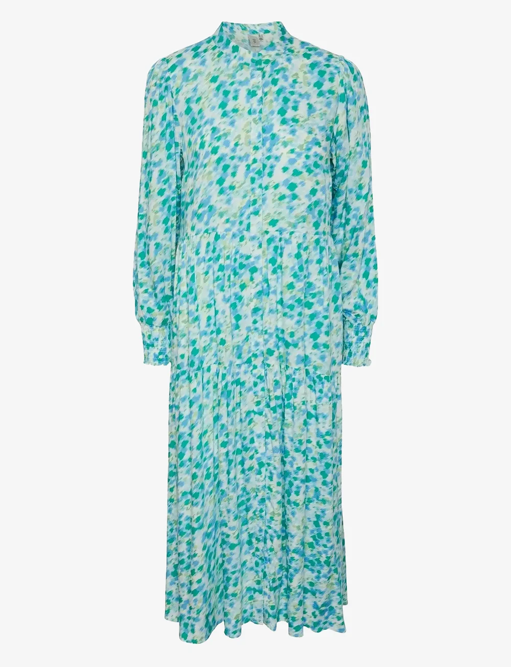 YAS - YASALIRA LS LONG SHIRT DRESS S. NOOS - skjortklänningar - quiet green - 0