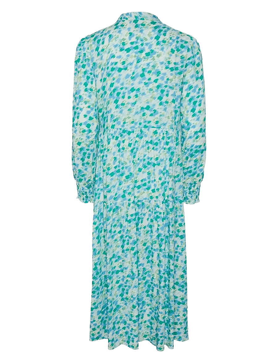 YAS - YASALIRA LS LONG SHIRT DRESS S. NOOS - paitamekot - quiet green - 1