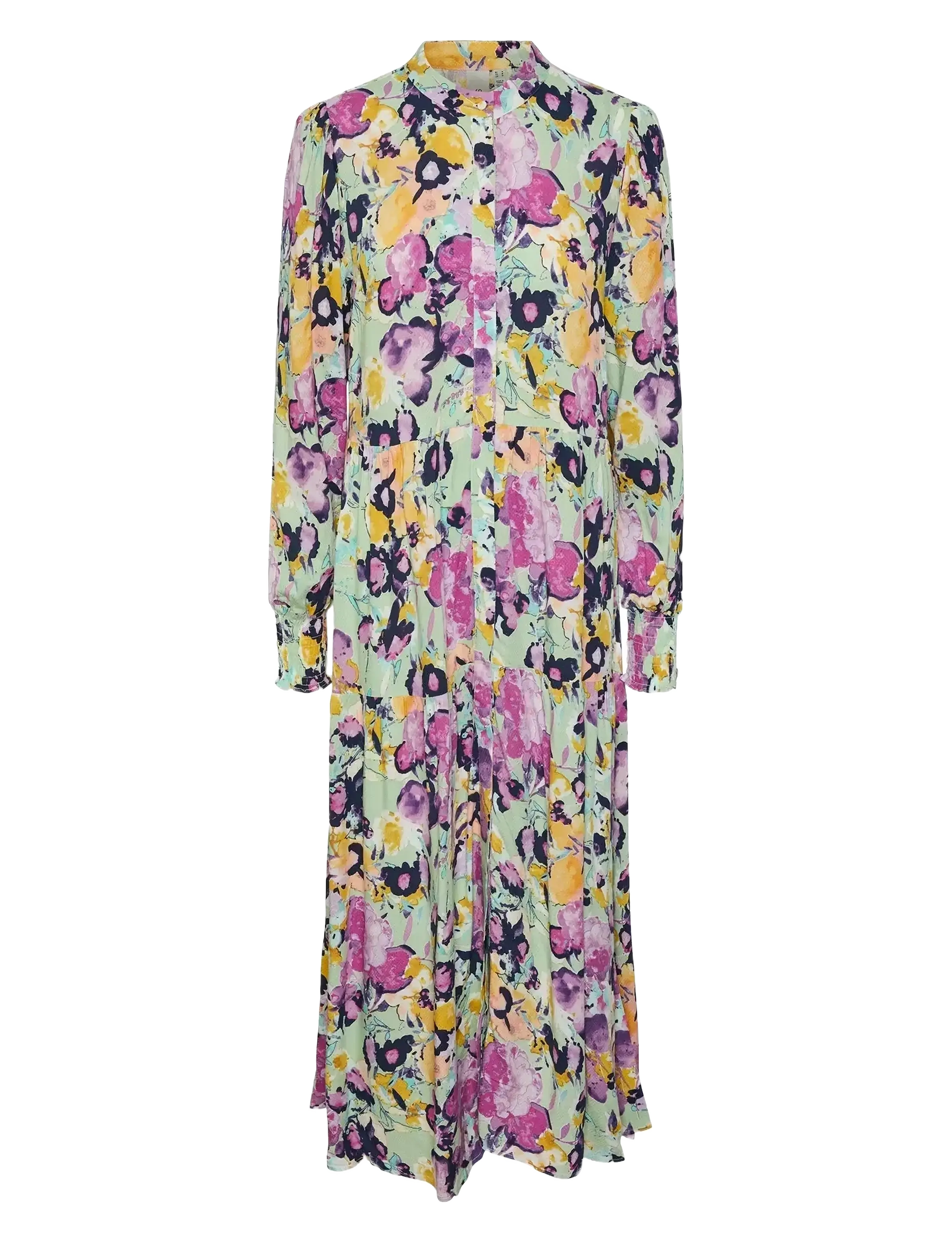 YAS YASALIRA LS LONG SHIRT DRESS S. NOOS - Y.A.S - QUIET GREEN / green