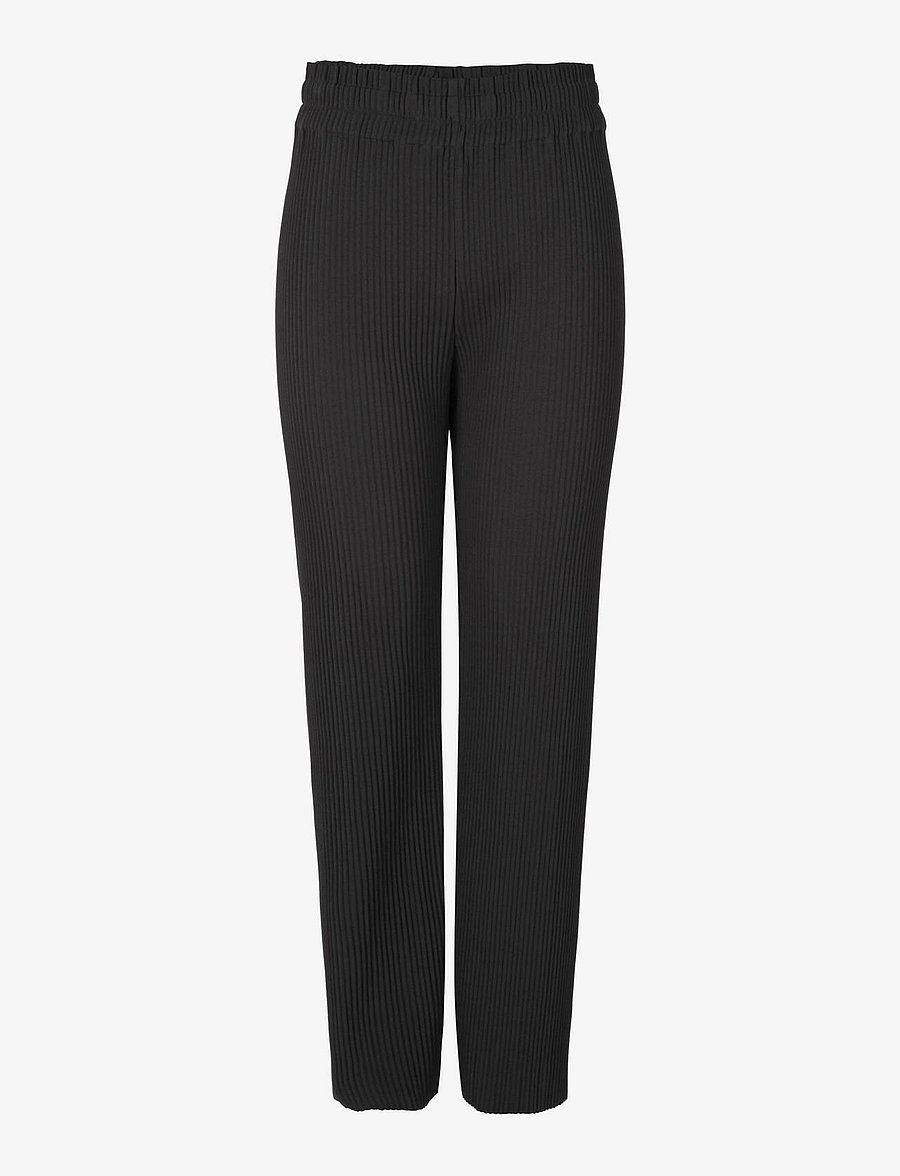 YAS - YASALISA HW PANT S. NOOS - hose mit geradem bein - black - 1