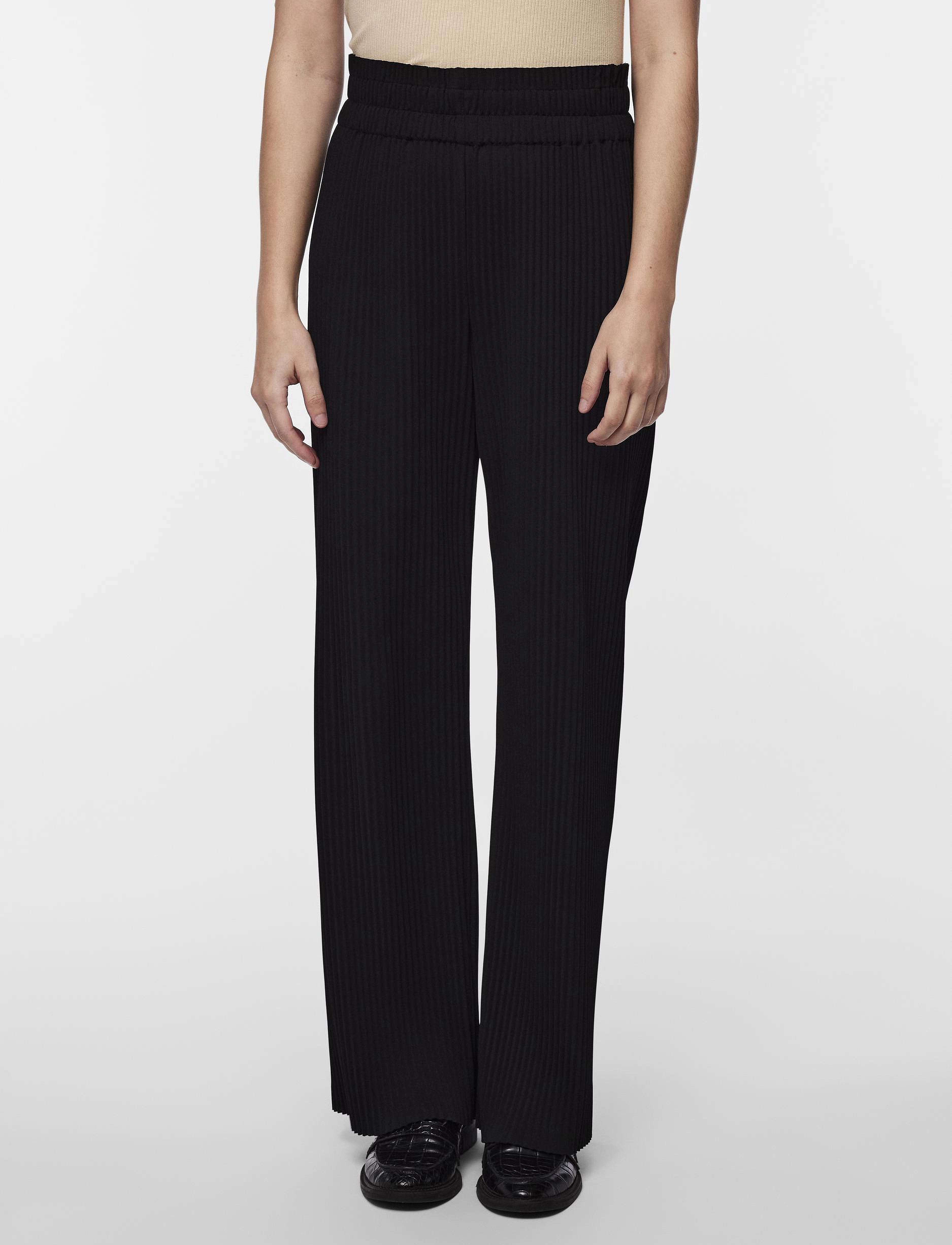 YAS YASALISA HW PANT S. NOOS - Tøj - BLACK / black