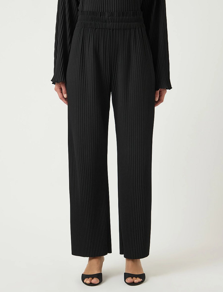 YAS - YASALISA HW PANT S. NOOS - hose mit geradem bein - black - 0
