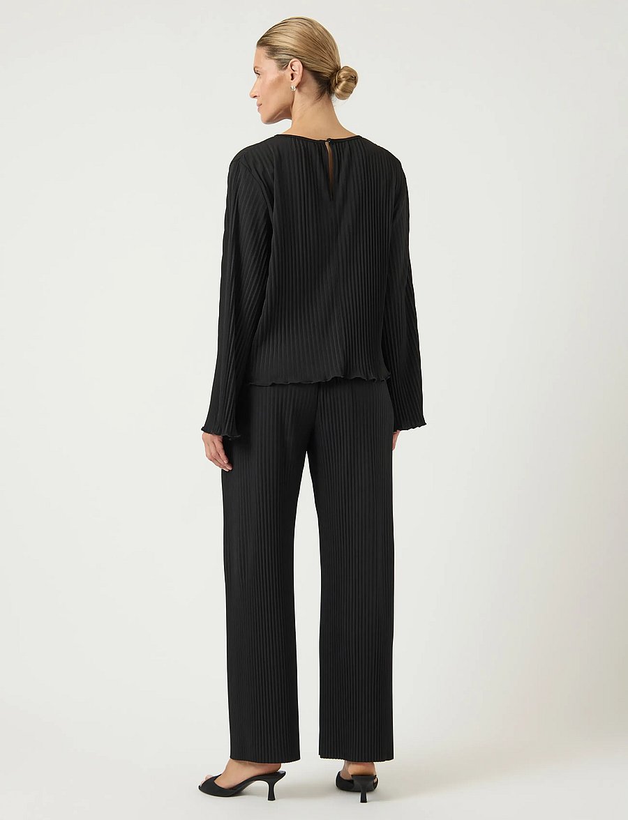 YAS - YASALISA HW PANT S. NOOS - hose mit geradem bein - black - 3