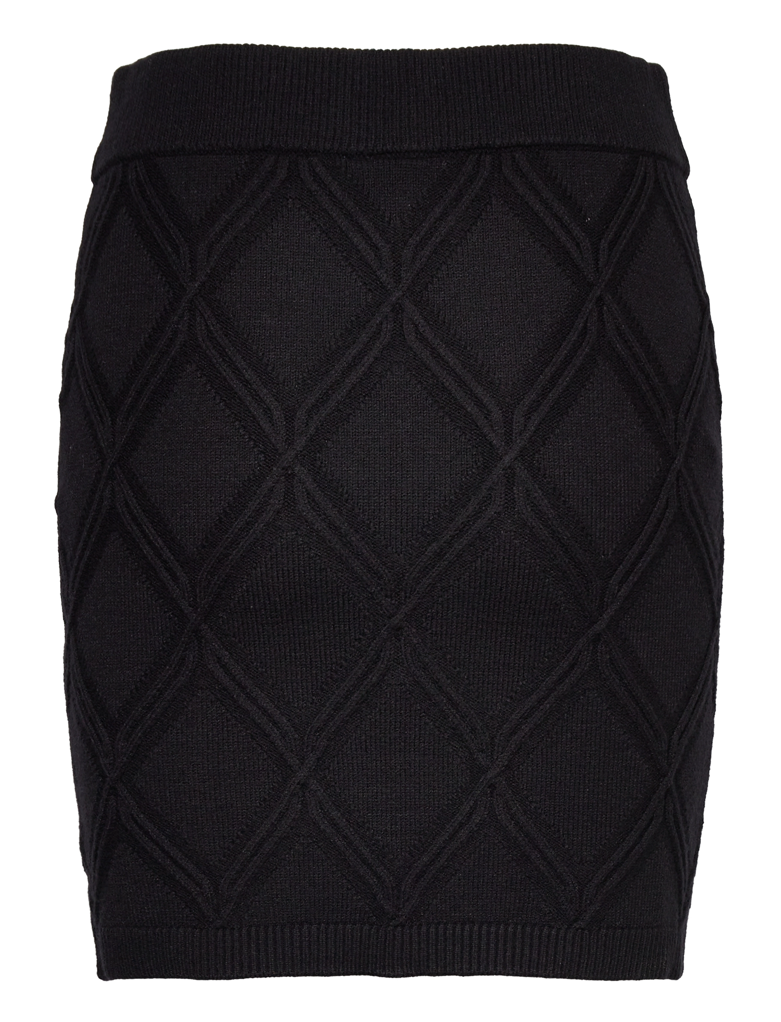 YAS - YASYVA HW KNIT SKIRT S. - black - 1