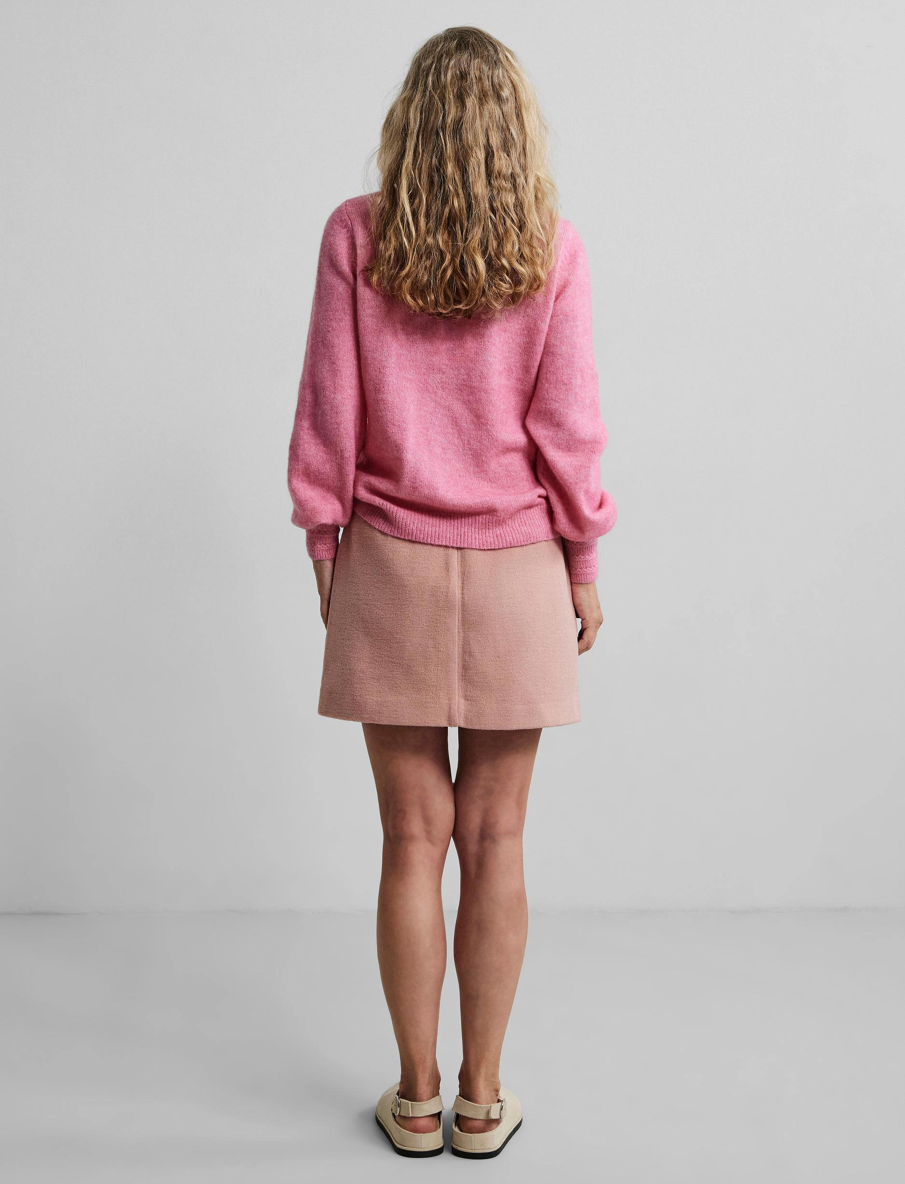 YAS - YASJULIETTA LS O-NECK KNIT PULLOVER S. - aurora pink - 3