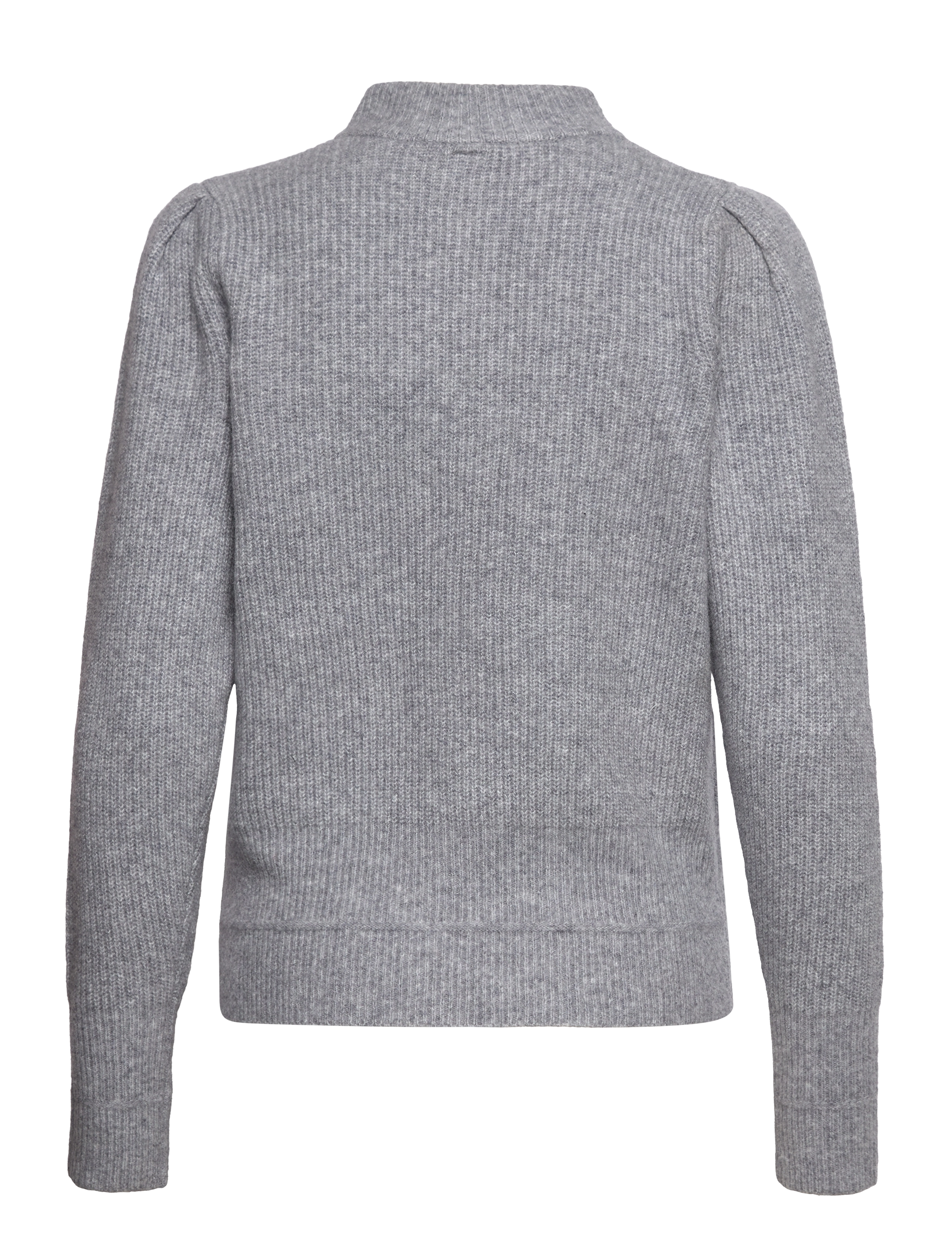 YAS - YASWAS LS KNIT CARDIGAN S. - medium grey melange - 1