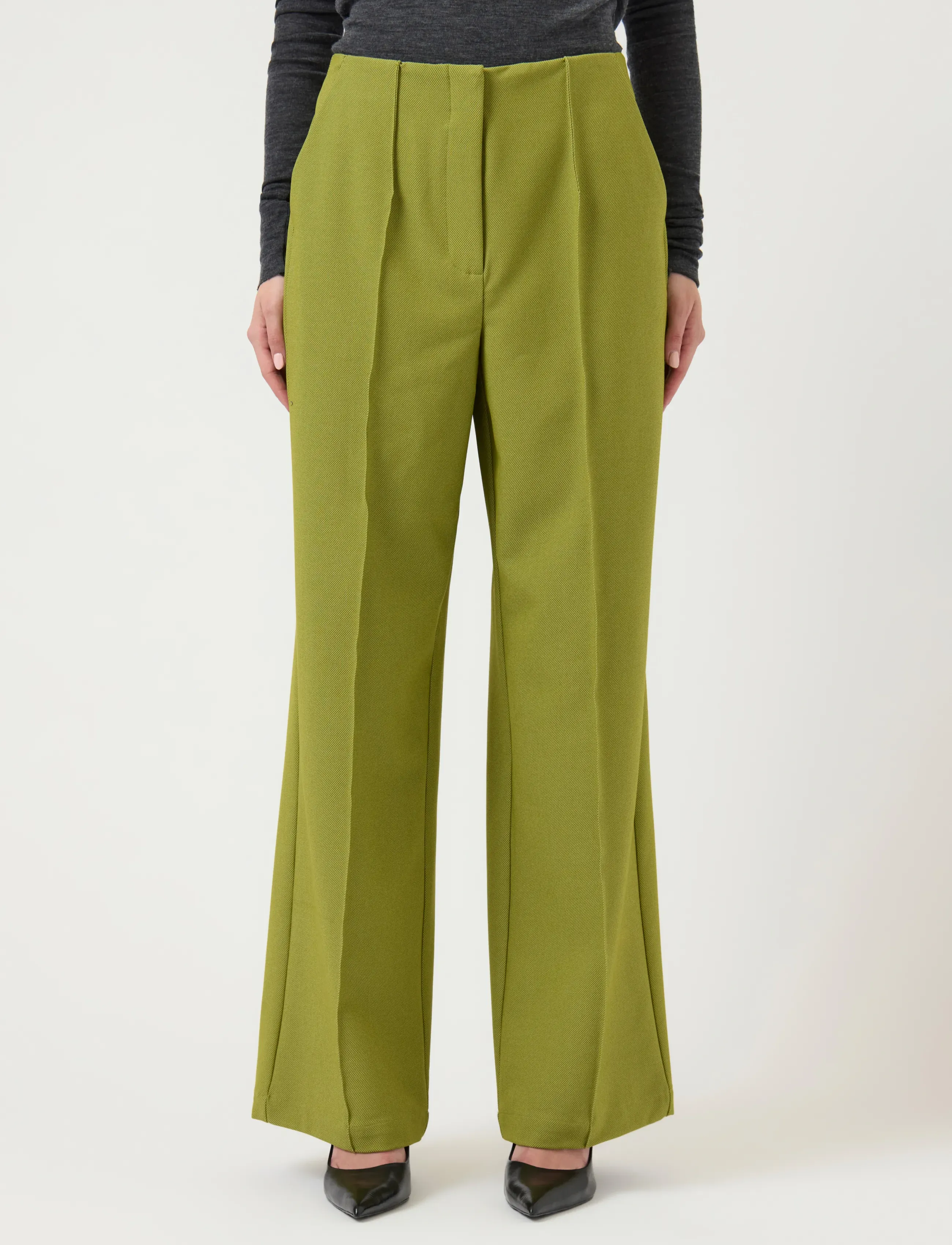 YAS YASREEMAJ HW PANT - Uus - CARDAMOM SEED / green