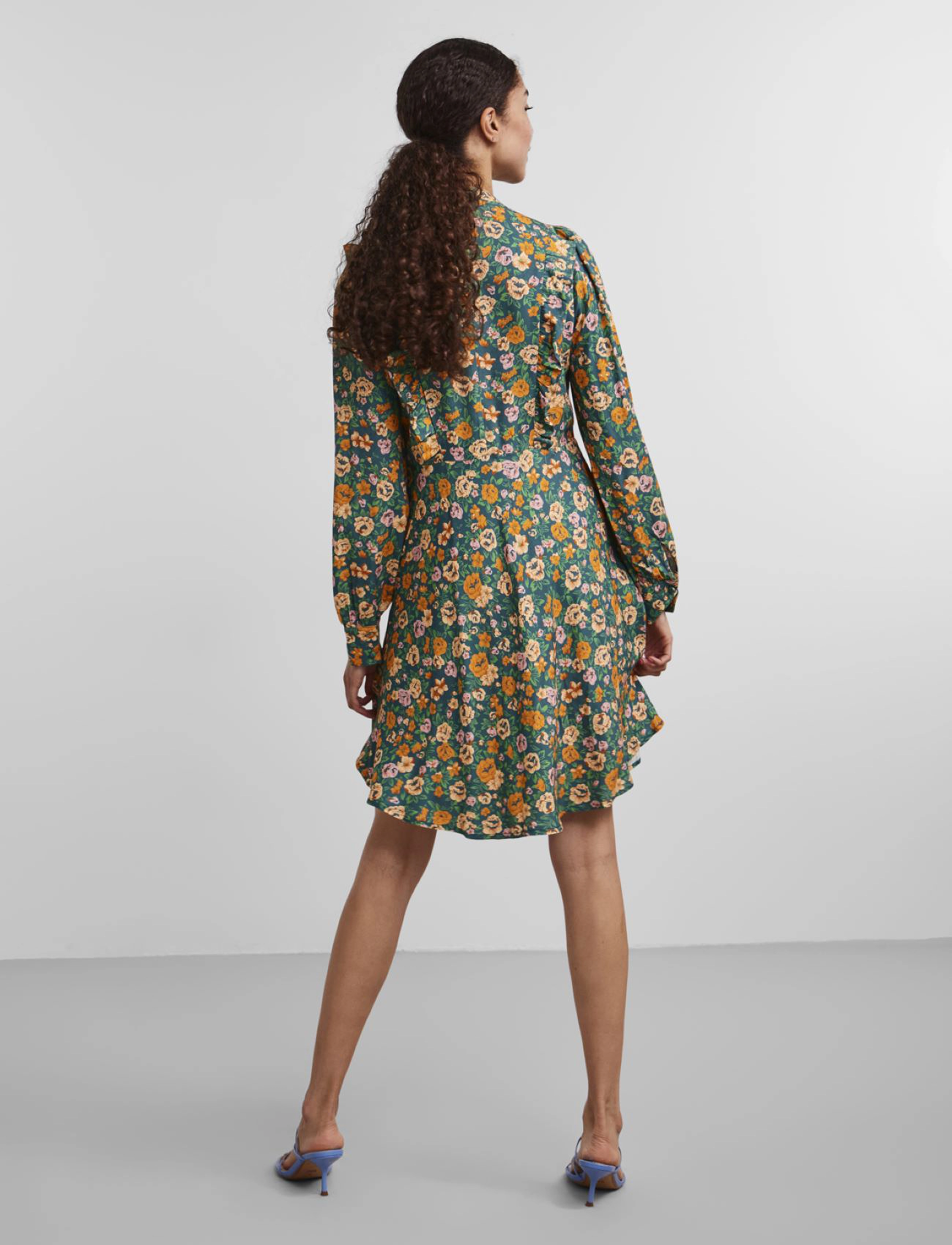 YAS - YASAPRI LS DRESS S. - skjortekjoler - sky blue - 4
