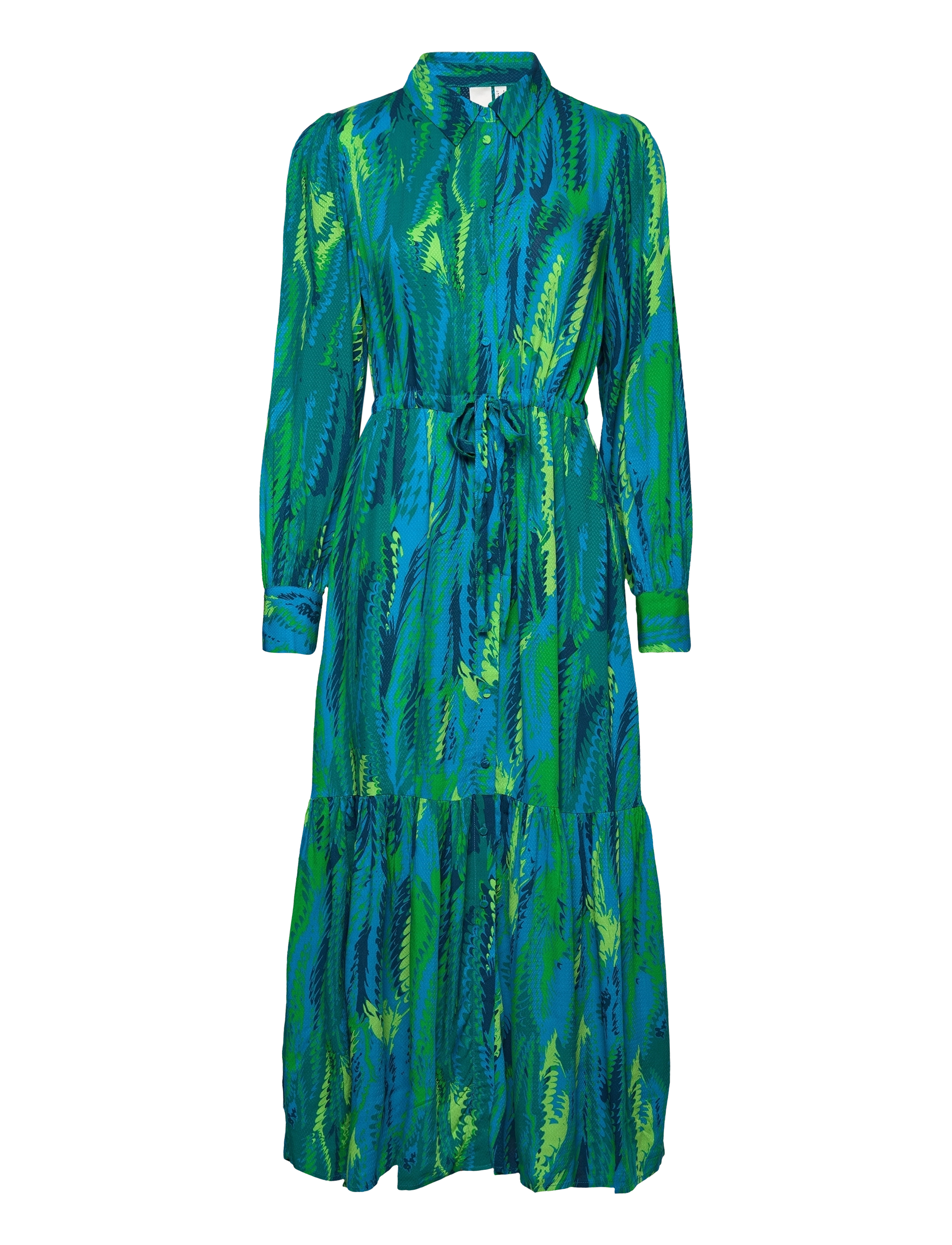 yas maxi shirt dress Yas Shirt Dress 'YASSavanna' female green, White striped size XL