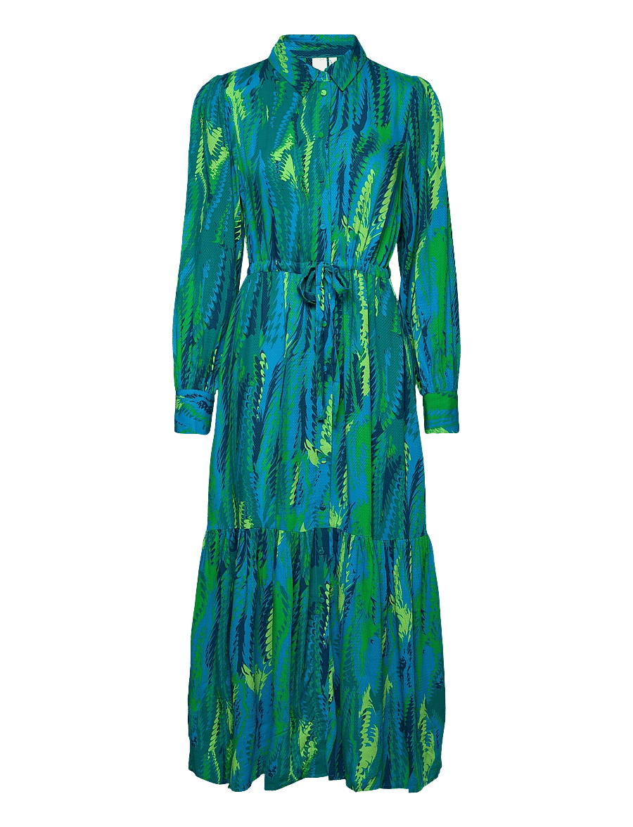 yas maxi shirt dress Yas Shirt Dress 'YASSavanna' female green, White striped size XL