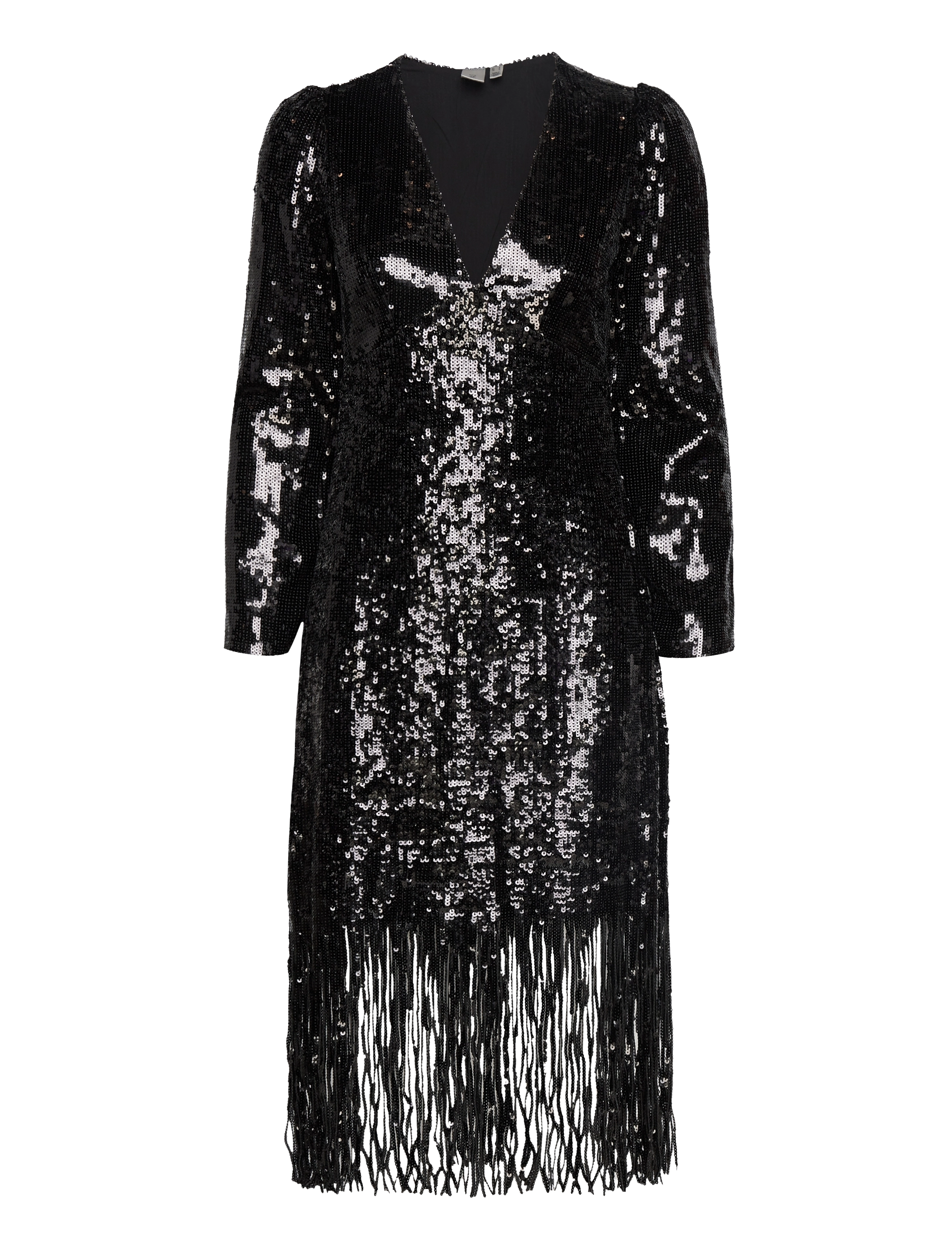 YAS - YASFLAPPER 7/8 SEQUIN DRESS - SHOW - black - 1