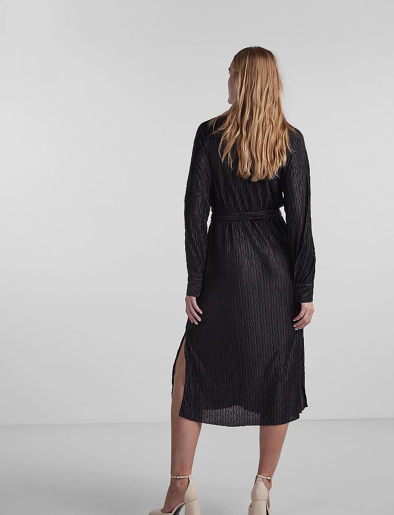 YAS - YASOMIRA LS MIDI DRESS S. NOOS - skjortekjoler - black - 5