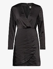 YAS - YASSANNIE LS DRAPE DRESS - SHOW - feestelijke kleding voor outlet-prijzen - black - 0