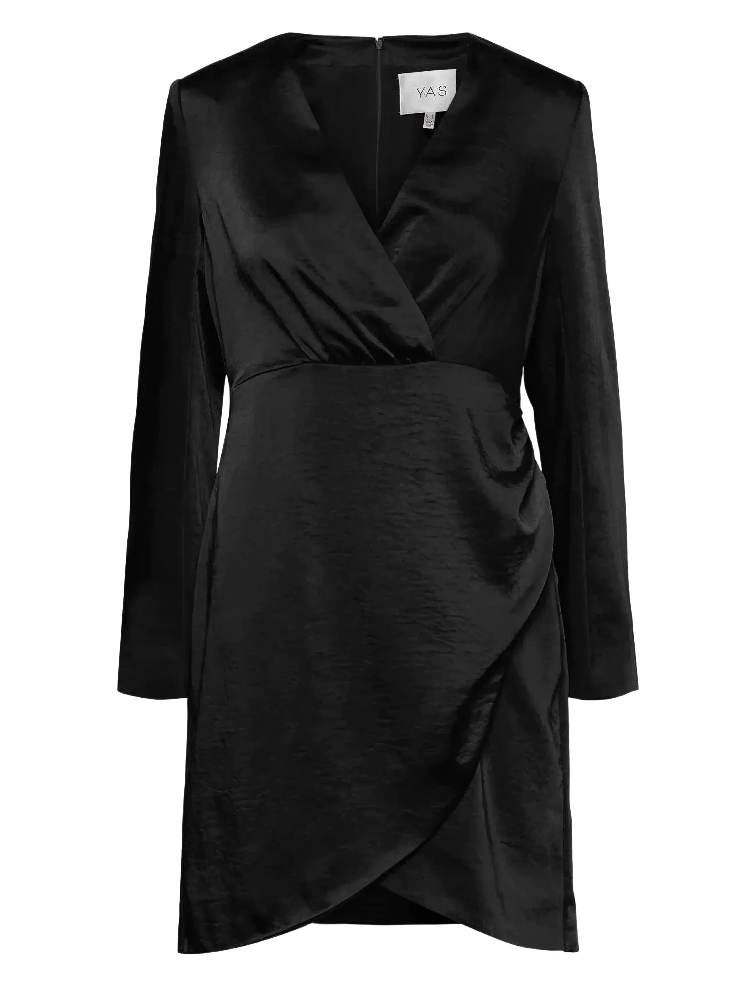 YAS YASSANNIE LS DRAPE DRESS - SHOW - Y.A.S - BLACK / black