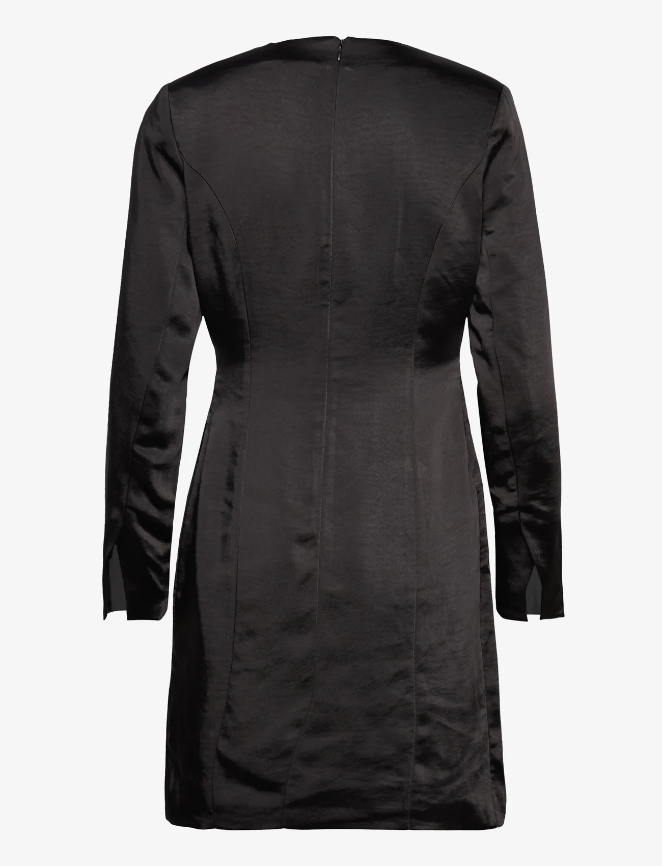 YAS - YASSANNIE LS DRAPE DRESS - SHOW - feestelijke kleding voor outlet-prijzen - black - 1
