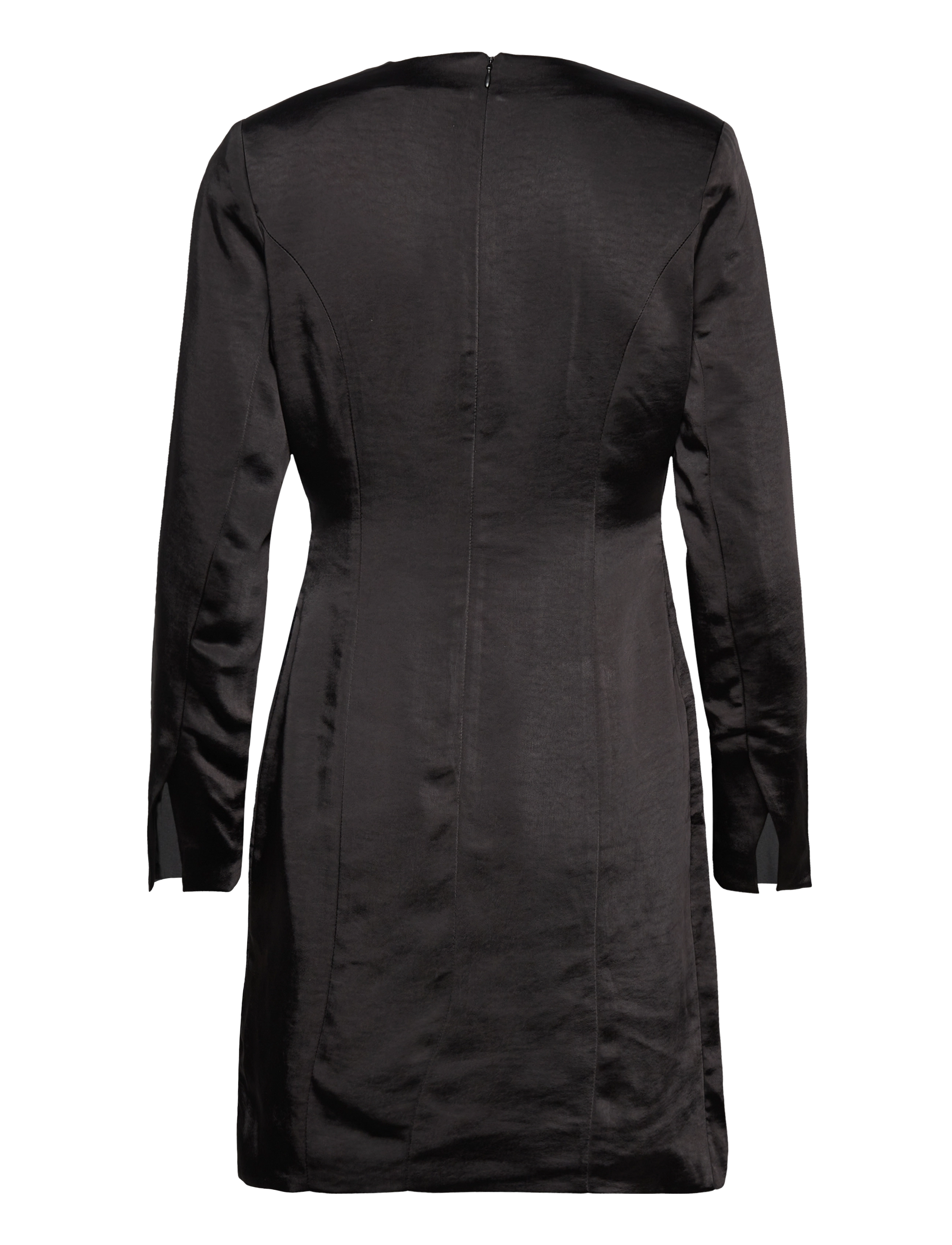 YAS - YASSANNIE LS DRAPE DRESS - SHOW - festtøj til outletpriser - black - 2