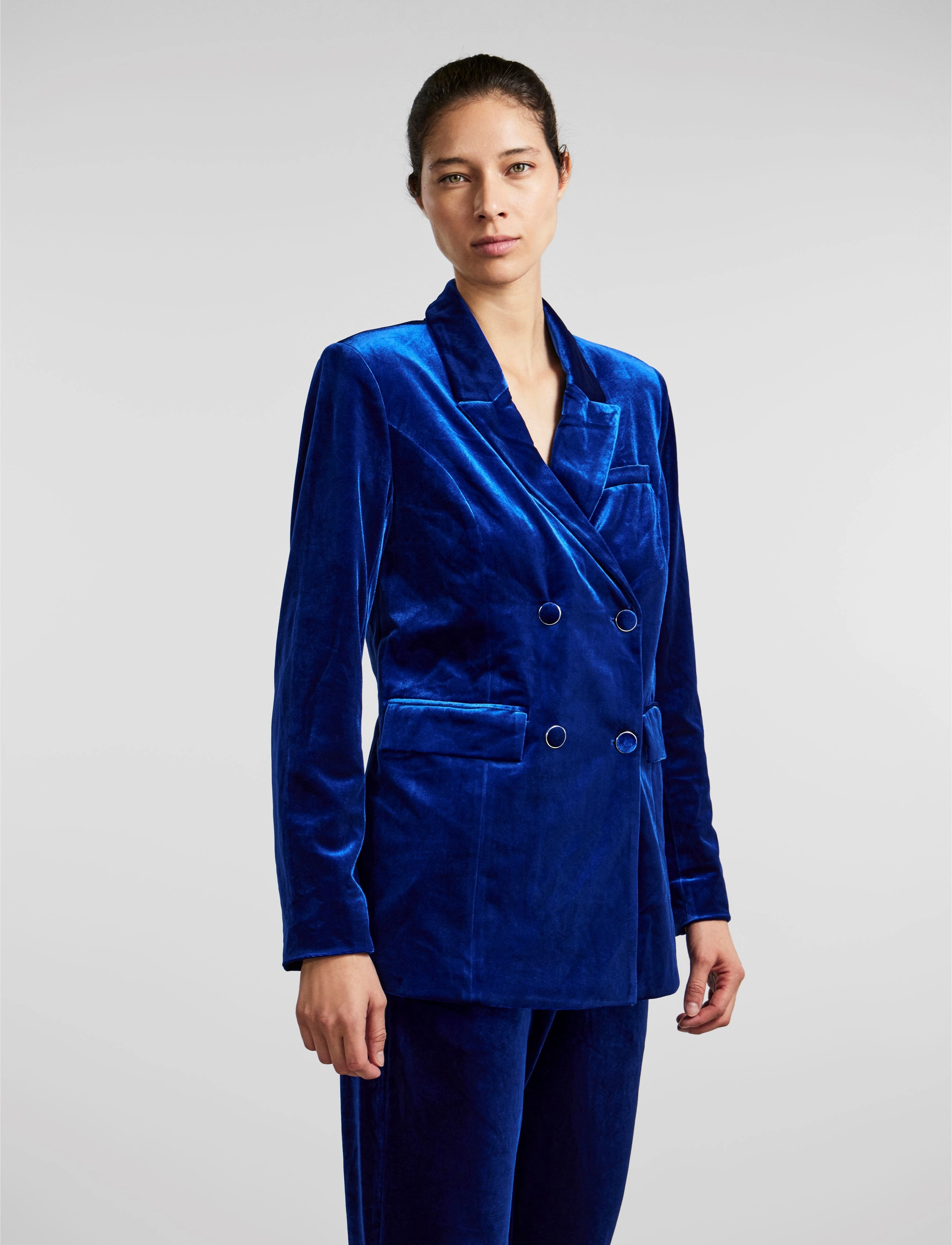 YAS - YASVELVA LS BLAZER - SHOW - mazarine blue - 2