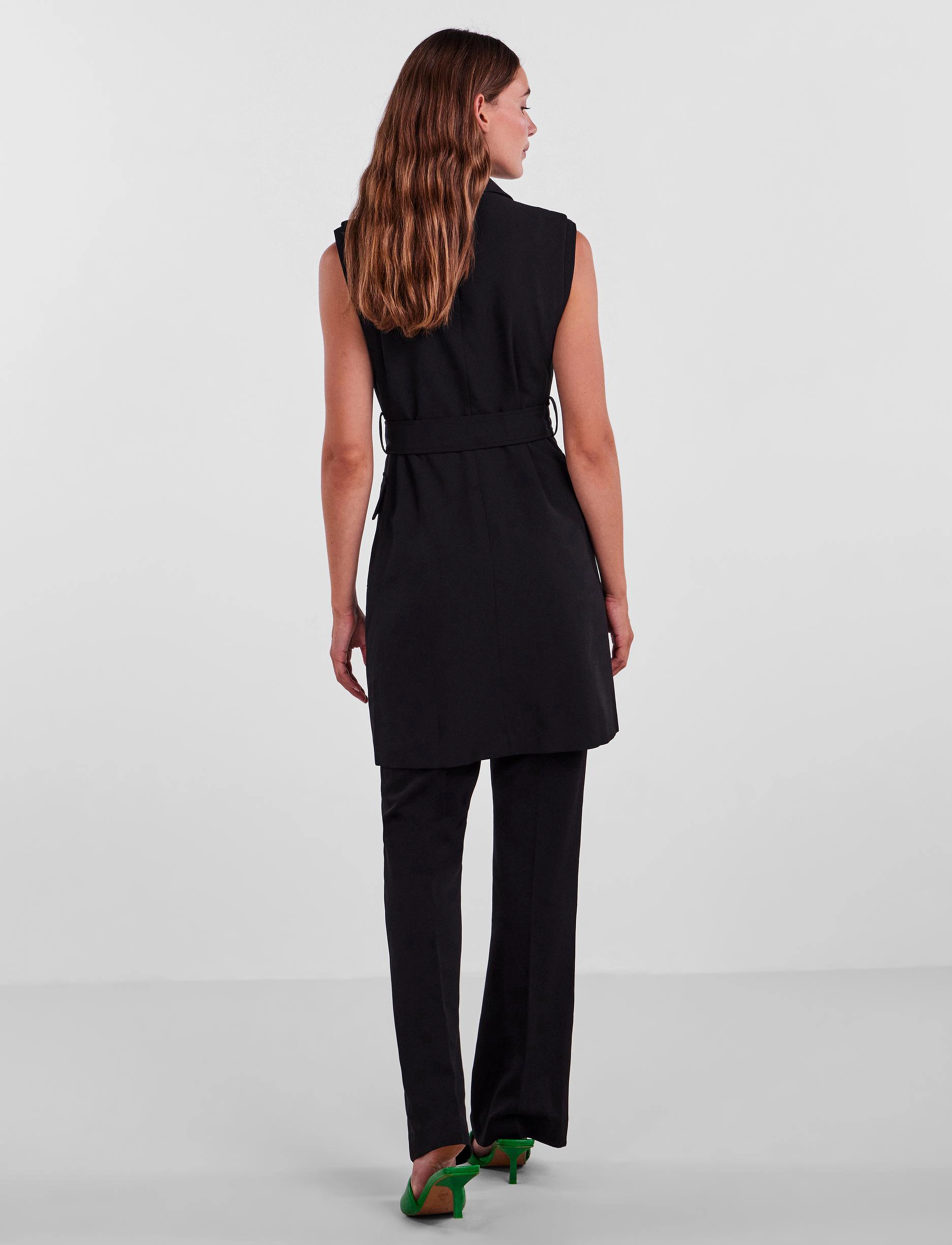 YAS - YASBLURIS WAISTCOAT DRESS - SHOW - black - 3