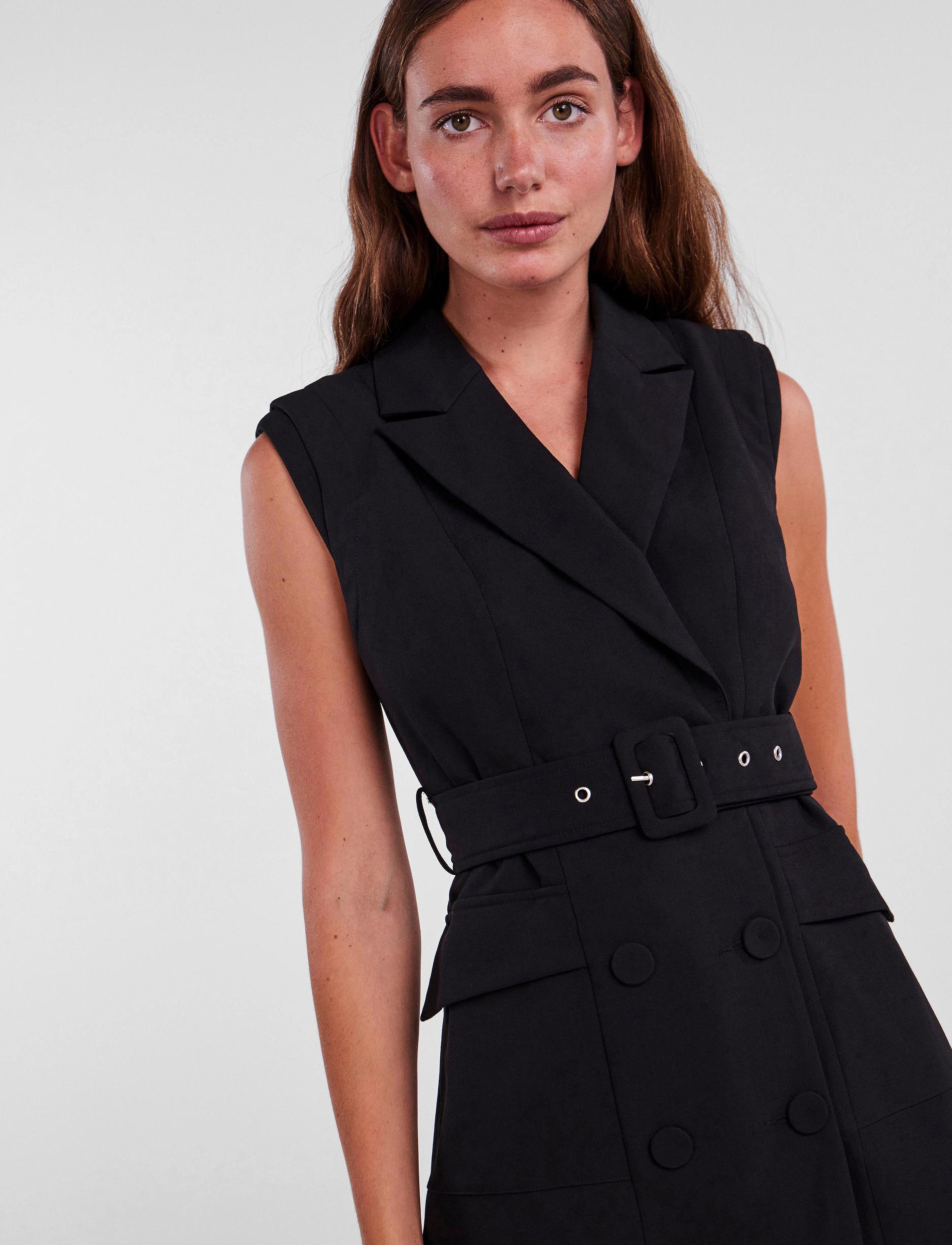 YAS - YASBLURIS WAISTCOAT DRESS - SHOW - black - 5