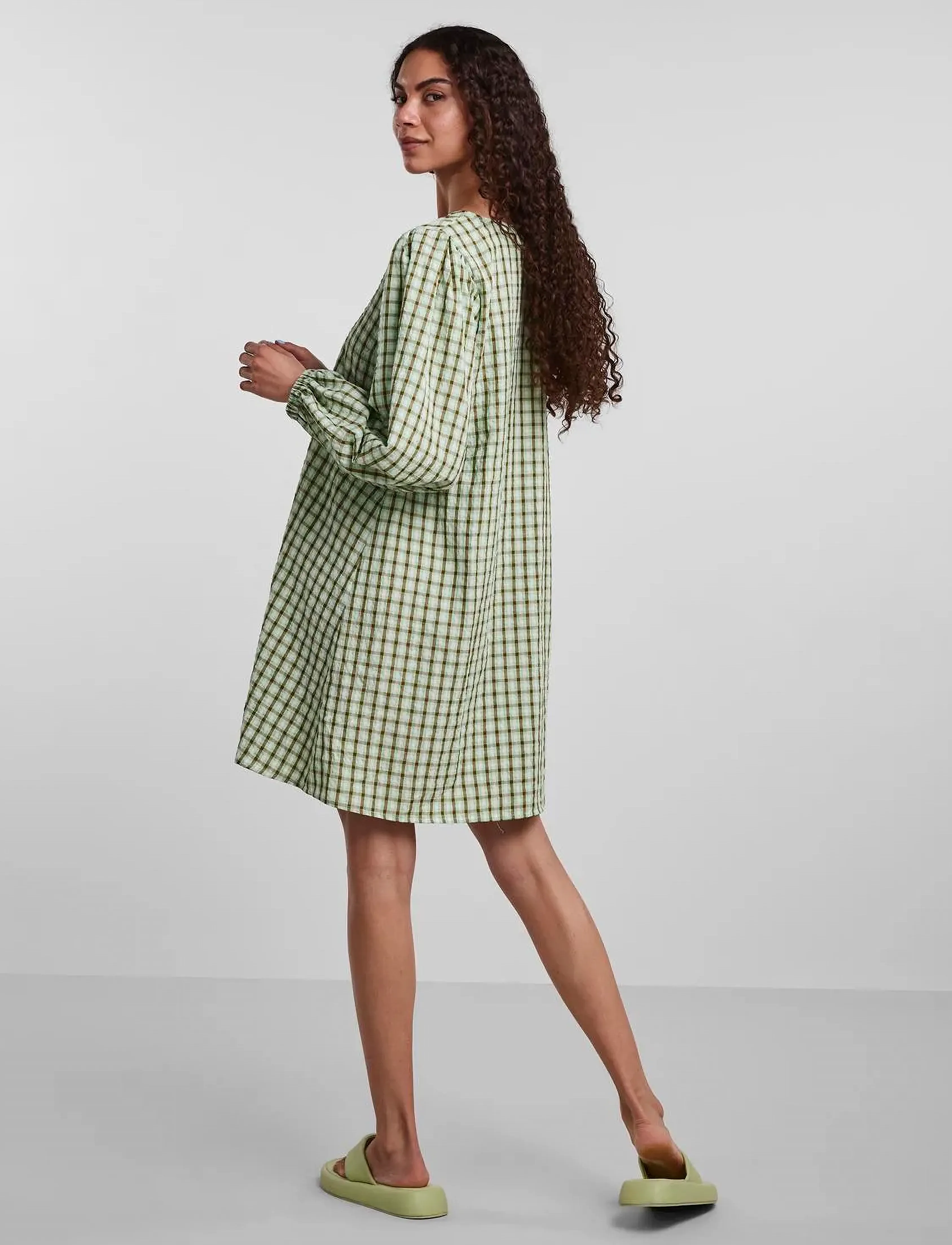YAS - YASCHILL LS SHORT DRESS - CA - spring bouquet - 3
