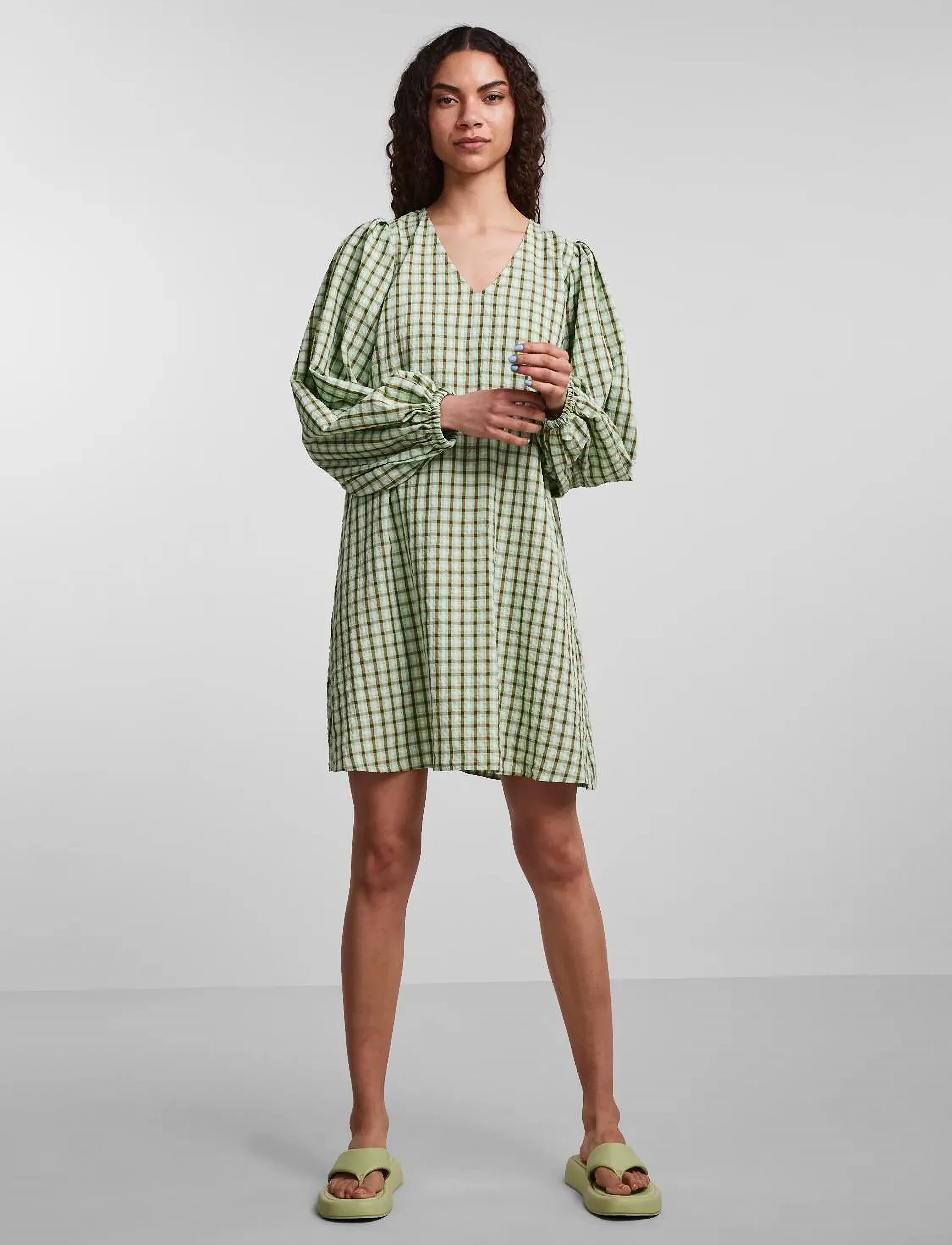 YAS - YASCHILL LS SHORT DRESS - CA - spring bouquet - 4